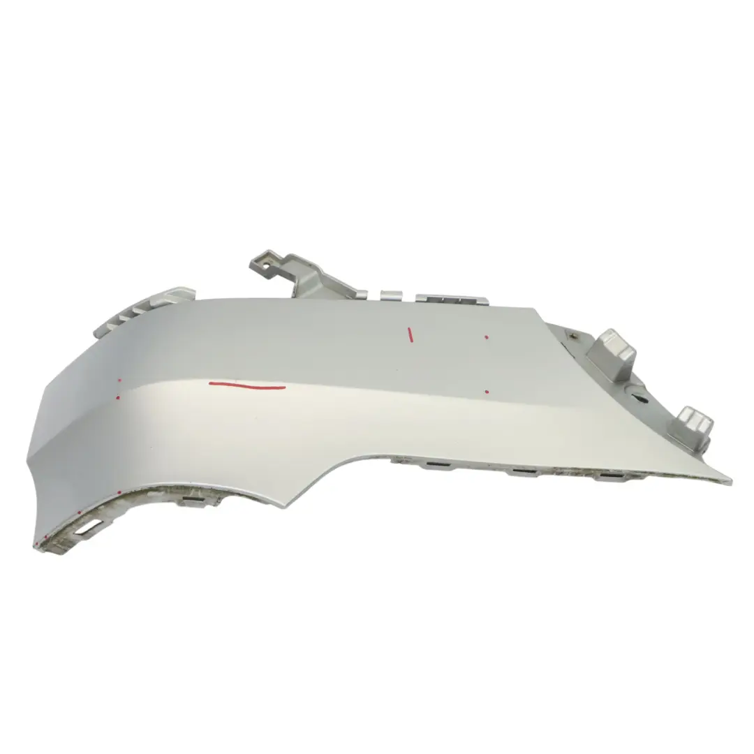 Bumper Left N/S Lateral Trim Panel Titan Silver - 354 to BMW X5 E70 M Sport Rear with Part number 8037281 BMW X5 E70 M Sport Rear Bumper Left N/S Lateral Trim Panel Titan Silver - 354 - SKU 8037281-TS - Part number 8037281