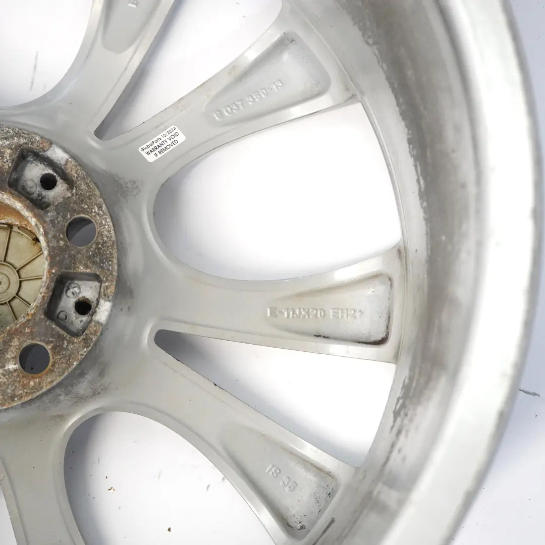 BMW X5 E70 Silver Rear Wheel Alloy Rim 20" M V-spoke 227 ET:35 11J - SKU 8037350-5 - Part number 8037350