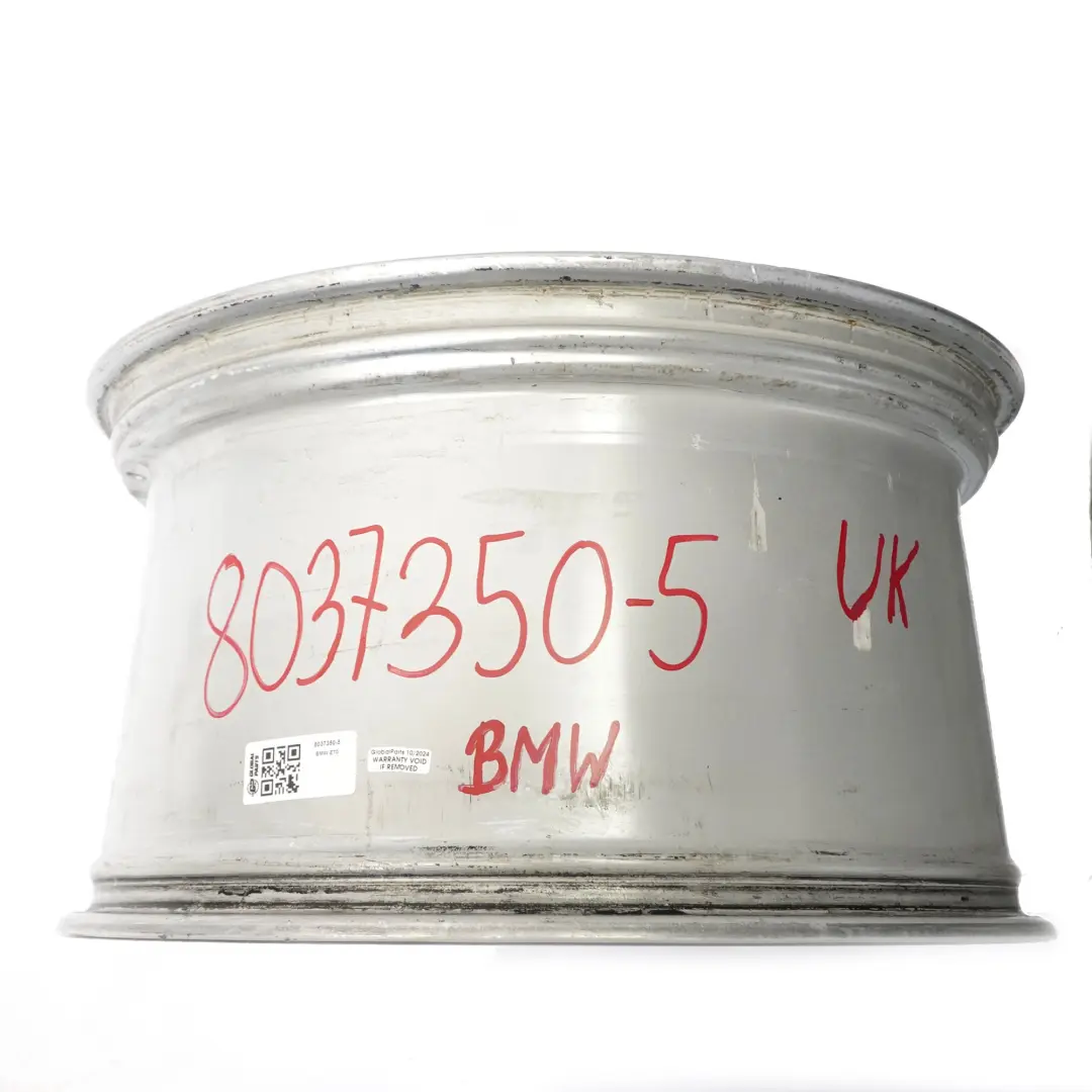 Alloy Rim 20" M V-spoke 227 ET:35 11J to BMW X5 E70 Silver Rear Wheel with Part number 8037350 BMW X5 E70 Silver Rear Wheel Alloy Rim 20" M V-spoke 227 ET:35 11J - SKU 8037350-5 - Part number 8037350