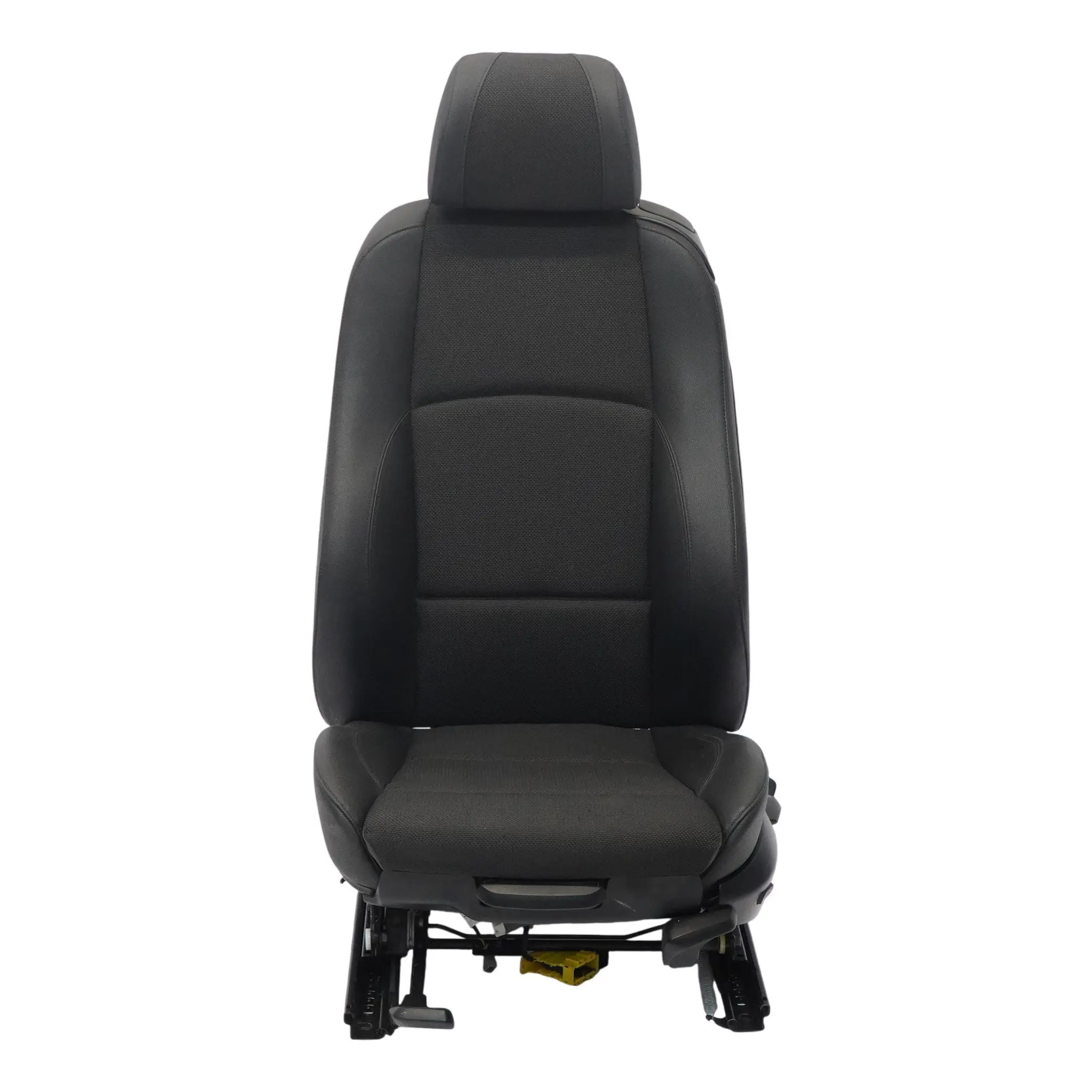BMW E81 Sedile sportivo anteriore sinistro Interno tessuto / similpelle Nero