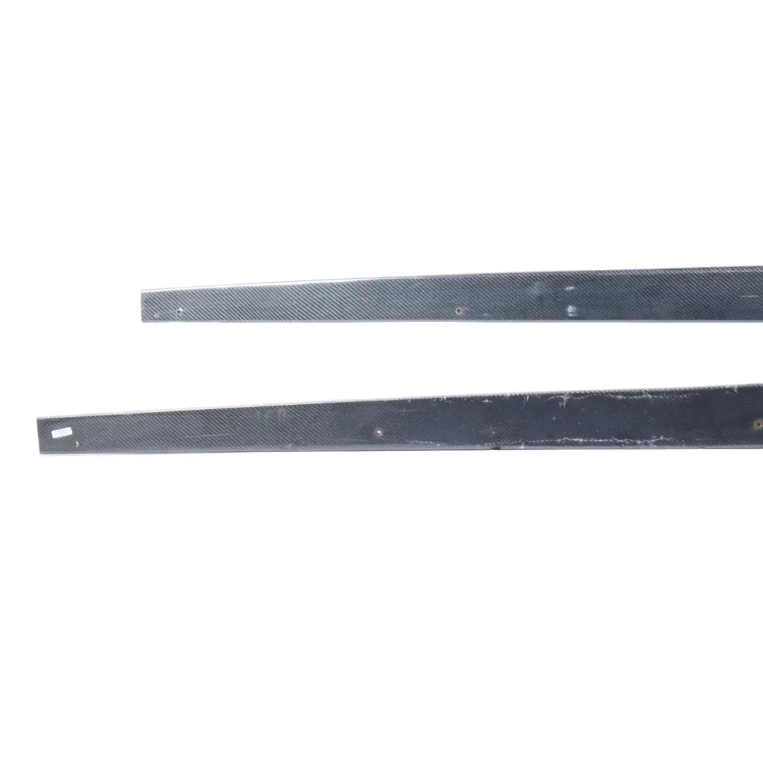BMW F12 F13 Side Skirt Trim Moulding Strip Left Right N/O/S Set Carbon Factory - SKU 8050417-1 - Part number 8050417