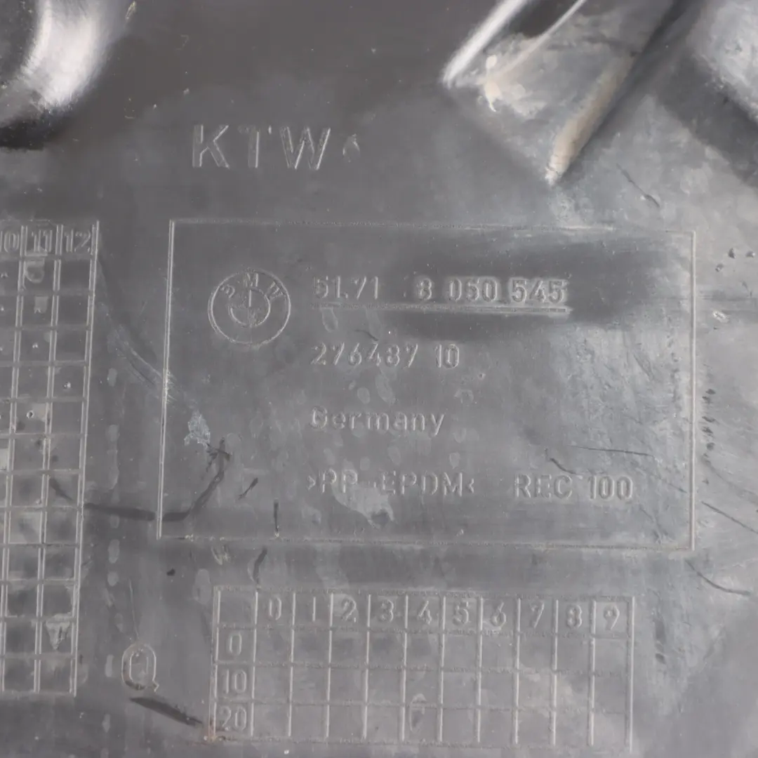 Front Wheel Arch Liner Housing Rear Section Left N/S to BMW F13 with Part number 8050545 BMW F13 Front Wheel Arch Liner Housing Rear Section Left N/S - SKU 8050545 - Part number 8050545