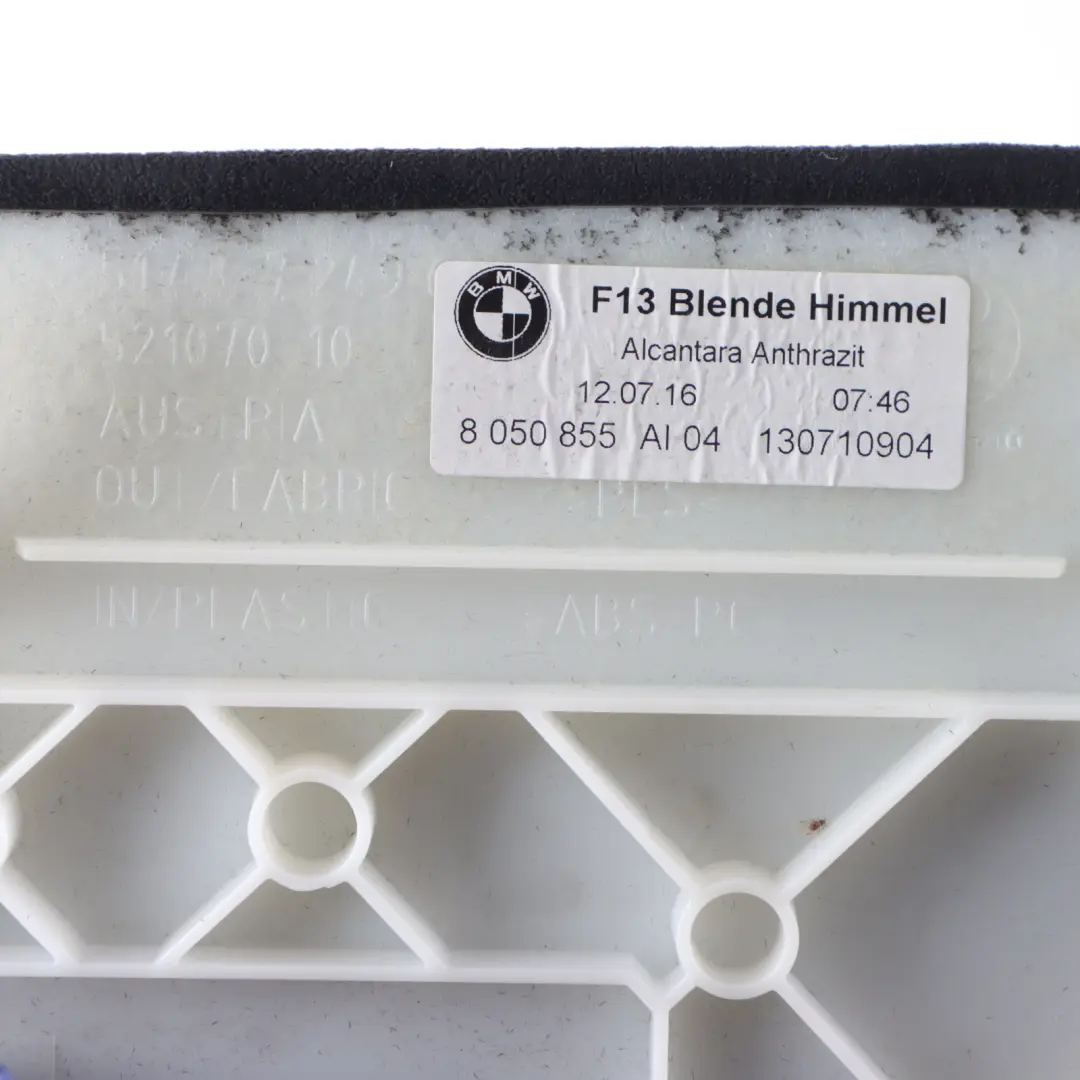 BMW F13 M6 Tylny Panel Wykończeniowy Podsufitki - SKU 8050855 - Numer Części 8050855