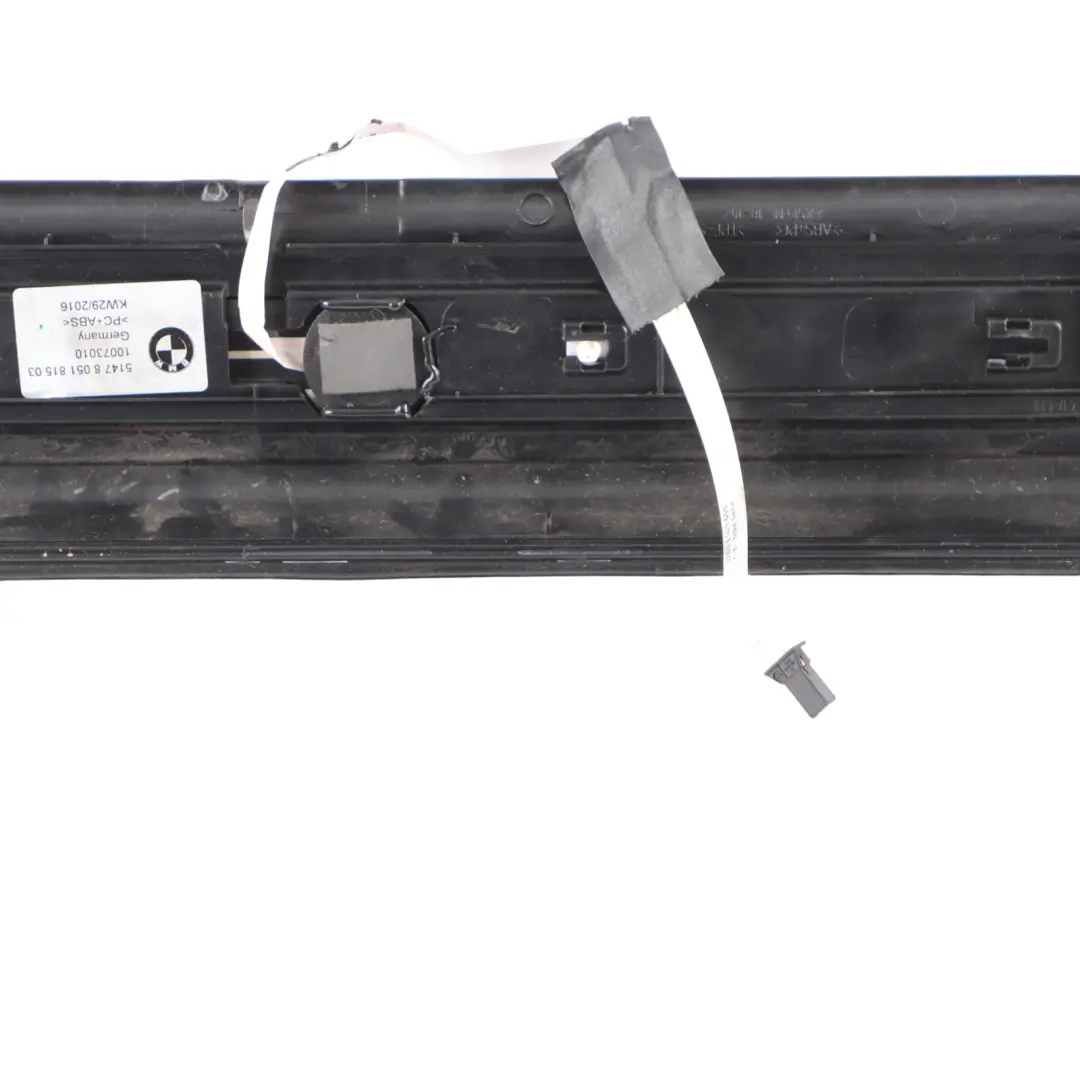Front Entrance Sill Strip Plate Trim Illuminated Left N/S to BMW F13 M6 with Part number 8051815 BMW F13 M6 Front Entrance Sill Strip Plate Trim Illuminated Left N/S - SKU 8051815 - Part number 8051815