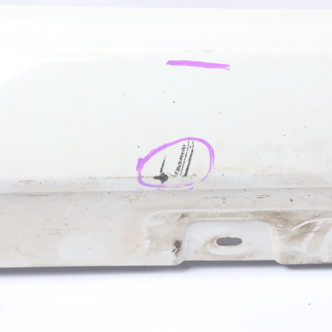 Side Skirt M Sport Sill Panel Right O/S Alpinweiss Alpine White - 300 to BMW F06 with Part number 8052656 BMW F06 Side Skirt M Sport Sill Panel Right O/S Alpinweiss Alpine White - 300 - SKU 8052656-AW - Part number 8052656