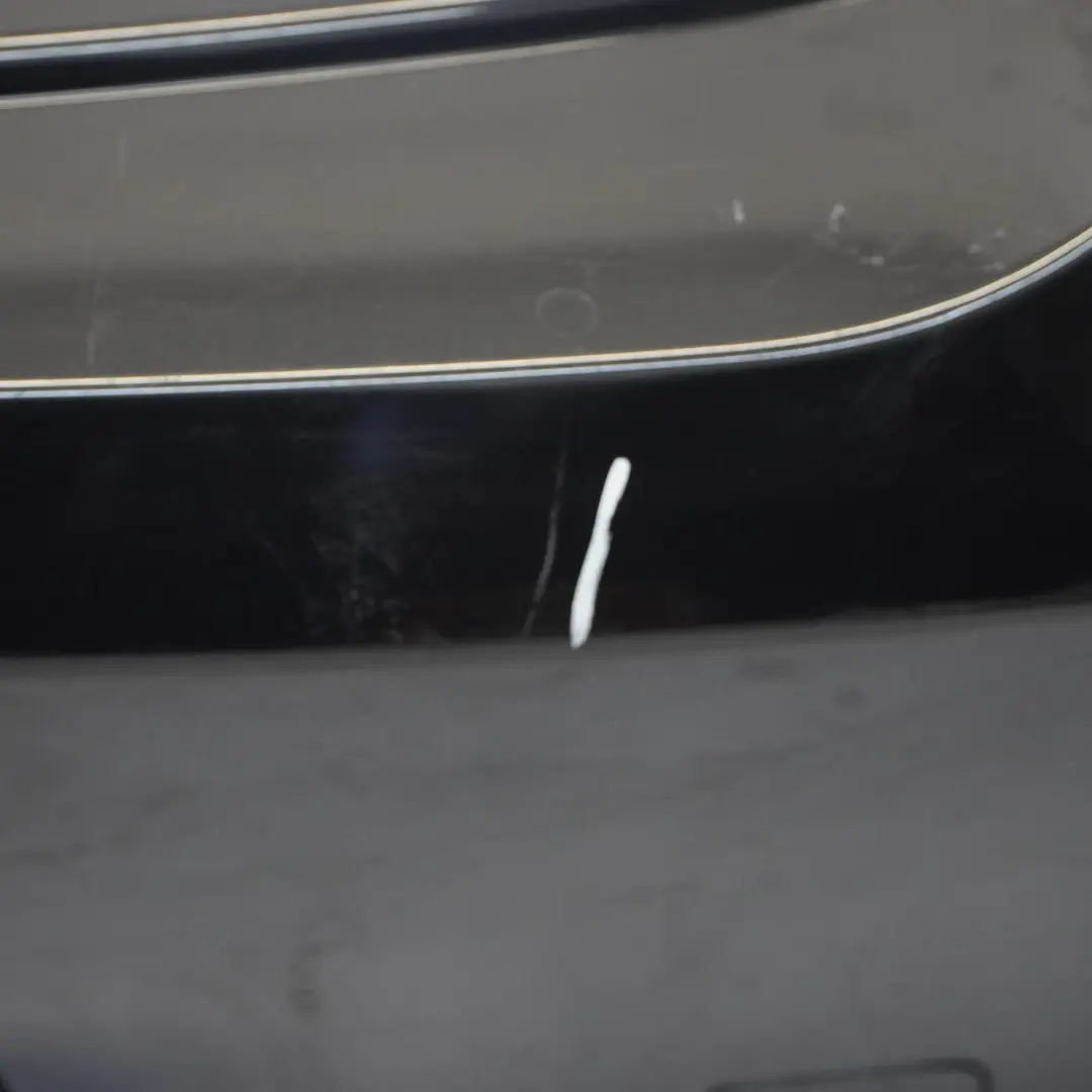 Bumper BMW F12 F13 M Sport Bumper Panel Trim PDC Black Sapphire - 475 to Rear with Part number 8052709 Rear Bumper BMW F12 F13 M Sport Bumper Panel Trim PDC Black Sapphire - 475 - SKU 8052709-BS2 - Part number 8052709