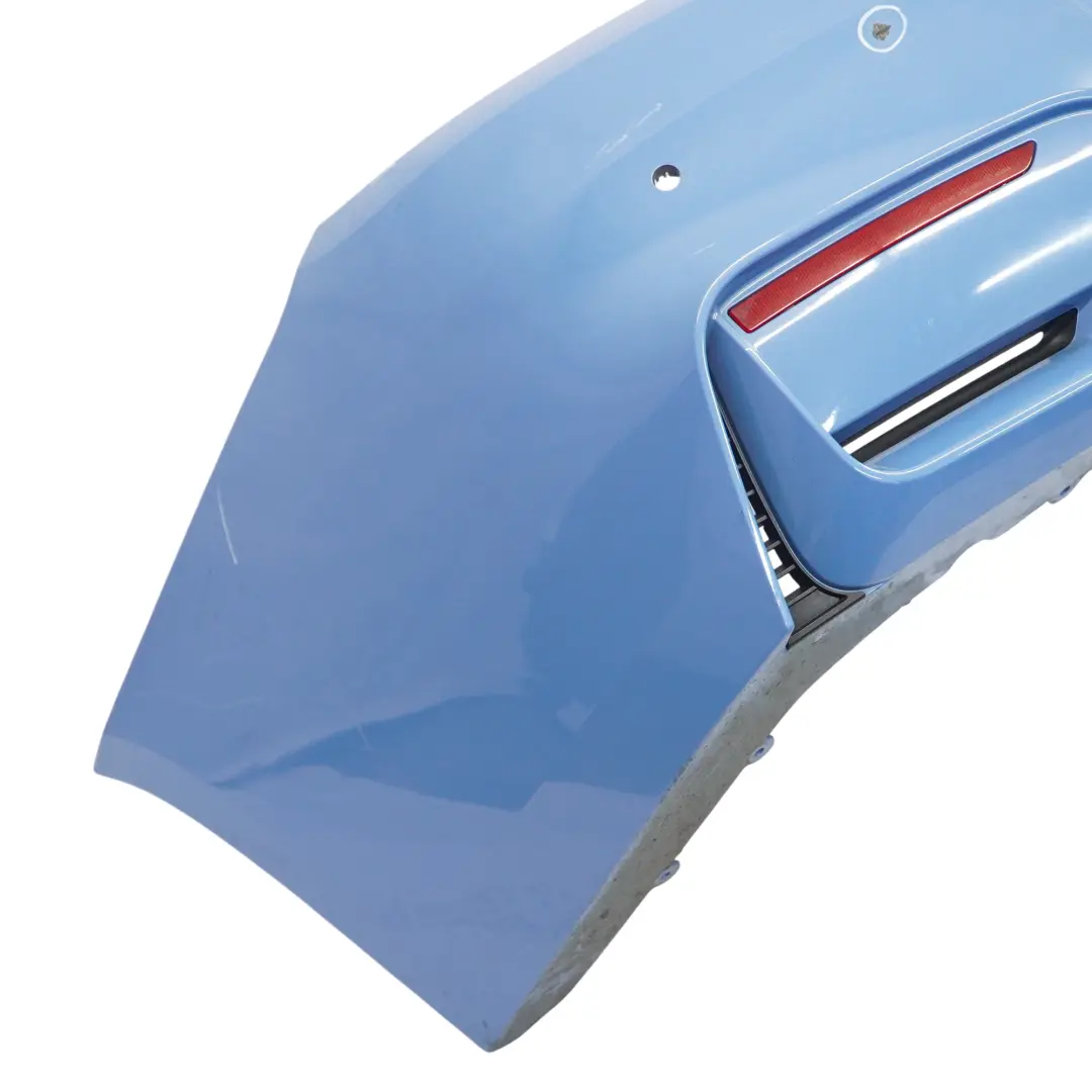 Complete Rear Bumper PDC Yas Marina Blue Metallic - B68 to BMW F82 F83 M4 with Part number 8056223 BMW F82 F83 M4 Complete Rear Bumper PDC Yas Marina Blue Metallic - B68 - SKU 8056223-YMB - Part number 8056223