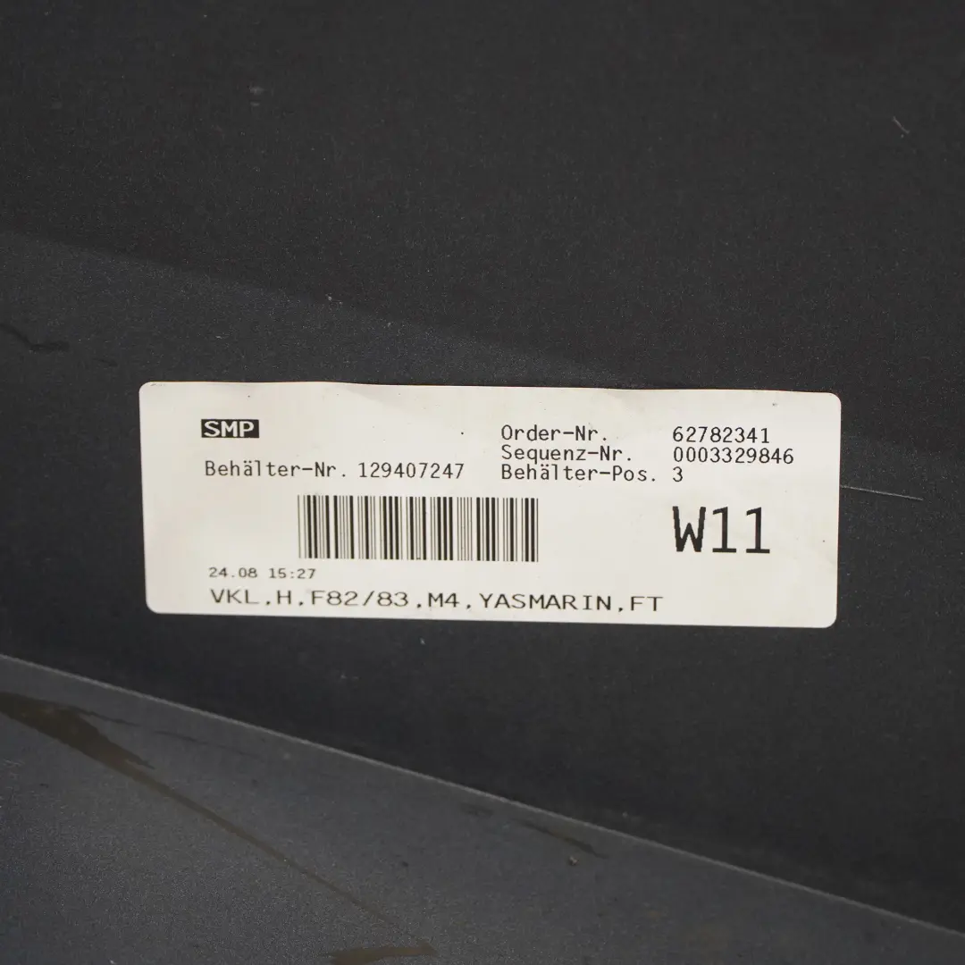 Complete Rear Bumper PDC Yas Marina Blue Metallic - B68 to BMW F82 F83 M4 with Part number 8056223 BMW F82 F83 M4 Complete Rear Bumper PDC Yas Marina Blue Metallic - B68 - SKU 8056223-YMB - Part number 8056223