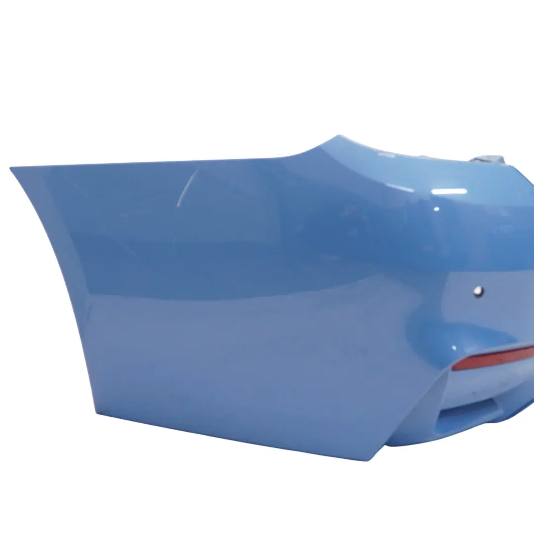Complete Rear Bumper PDC Yas Marina Blue Metallic - B68 to BMW F82 F83 M4 with Part number 8056223 BMW F82 F83 M4 Complete Rear Bumper PDC Yas Marina Blue Metallic - B68 - SKU 8056223-YMB - Part number 8056223