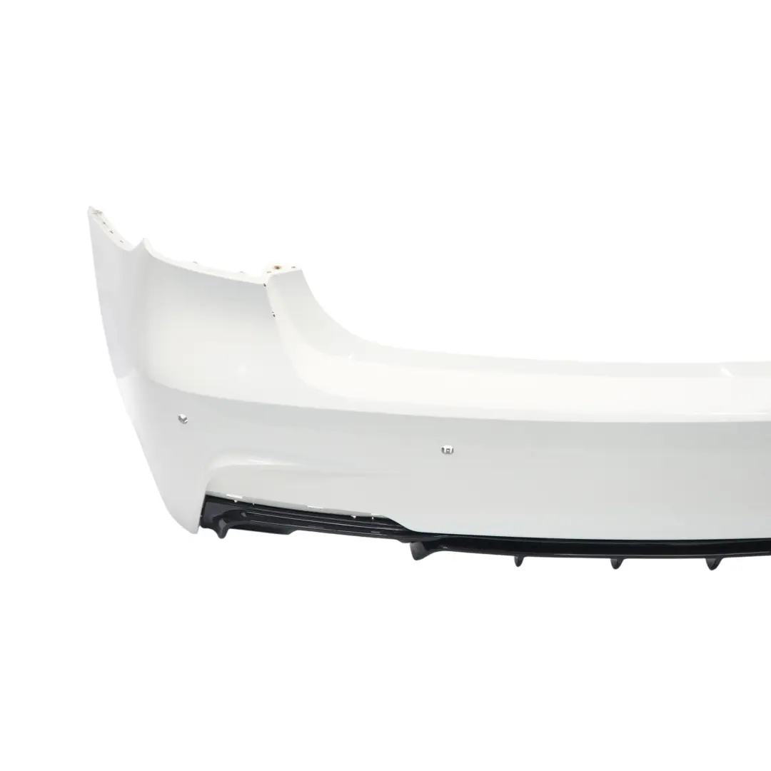 BMW F30 M Sport Rear Bumper Trim Panel PDC Alpinweiss 3 Alpine White - 300 - SKU 8056497-AW2 - Part number 8056497