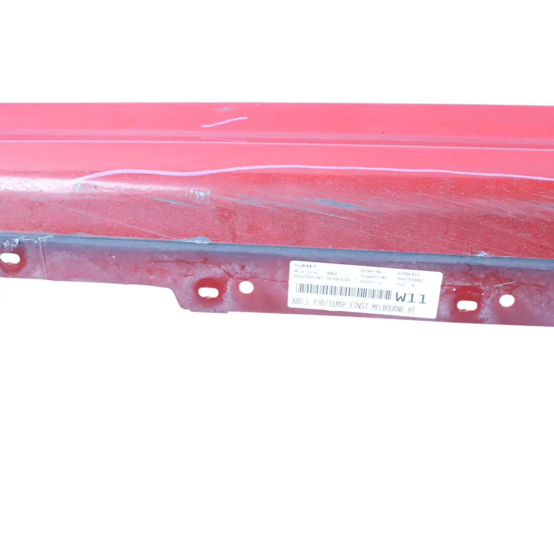 Side Skirt M Sport Sill Strip Left N/S Melbourne Red Metallic - A75 to BMW F30 F31 with Part number 8056579 BMW F30 F31 Side Skirt M Sport Sill Strip Left N/S Melbourne Red Metallic - A75 - SKU 8056579-MRT - Part number 8056579