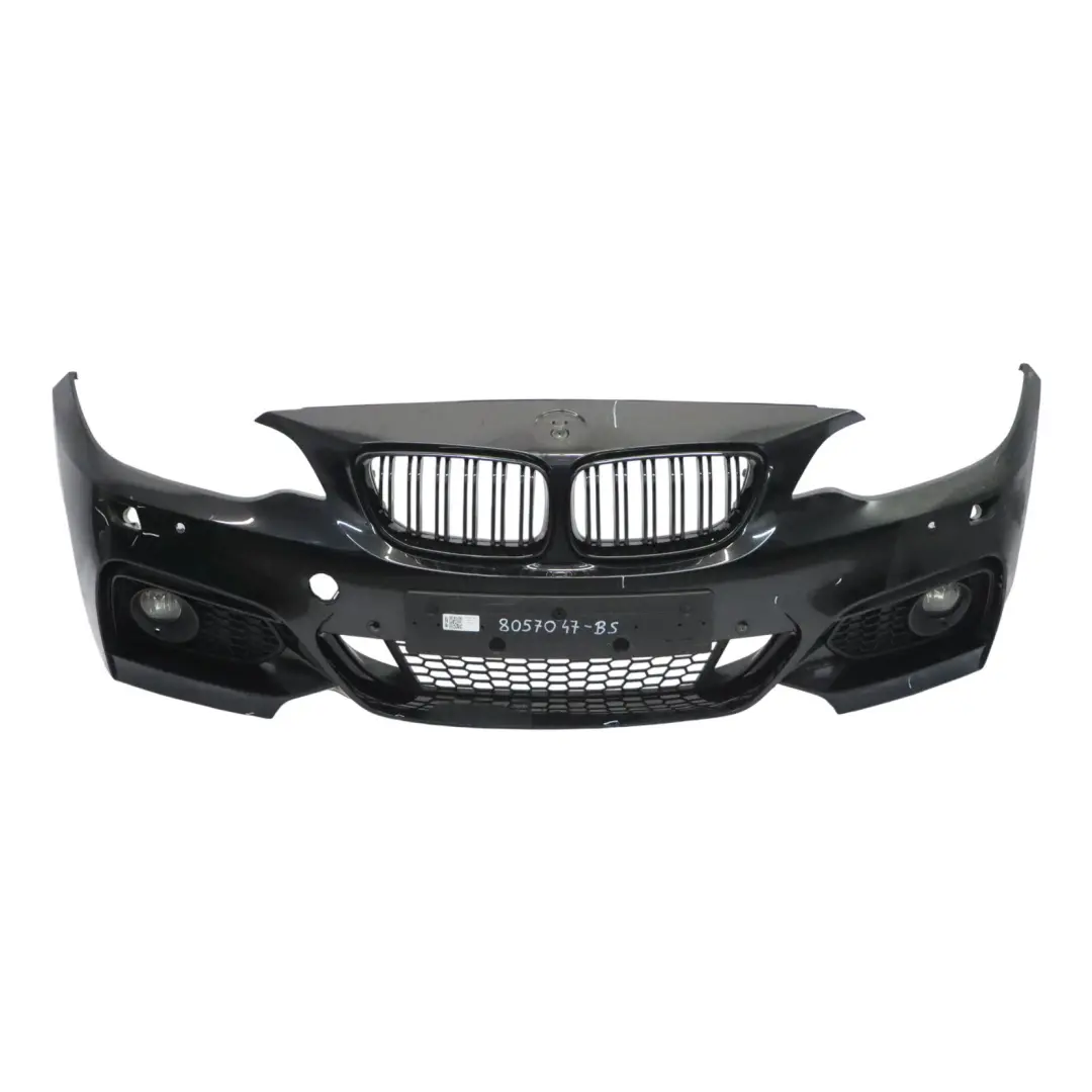 Front Bumper M Sport Trim Panel Black Sapphire Metallic - 475 to BMW F22 F23 with Part number 8057047 BMW F22 F23 Front Bumper M Sport Trim Panel Black Sapphire Metallic - 475 - SKU 8057047-BS - Part number 8057047