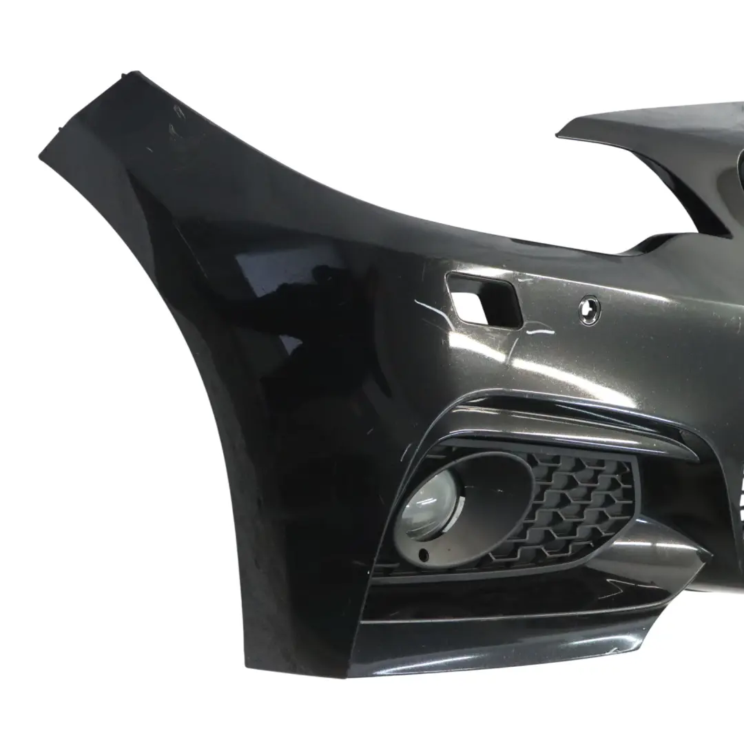 Front Bumper M Sport Trim Panel Black Sapphire Metallic - 475 to BMW F22 F23 with Part number 8057047 BMW F22 F23 Front Bumper M Sport Trim Panel Black Sapphire Metallic - 475 - SKU 8057047-BS - Part number 8057047