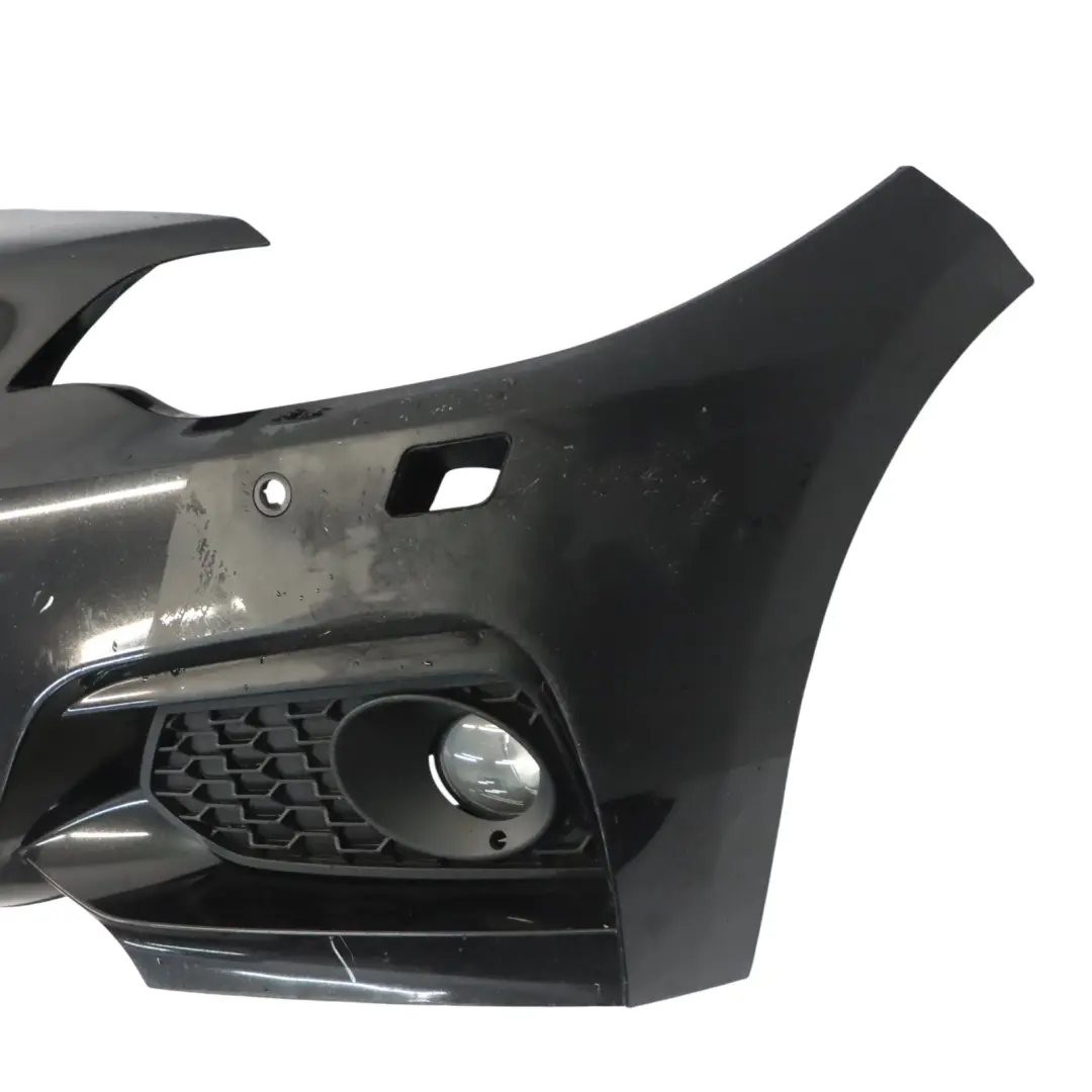 Front Bumper M Sport Trim Panel Black Sapphire Metallic - 475 to BMW F22 F23 with Part number 8057047 BMW F22 F23 Front Bumper M Sport Trim Panel Black Sapphire Metallic - 475 - SKU 8057047-BS - Part number 8057047