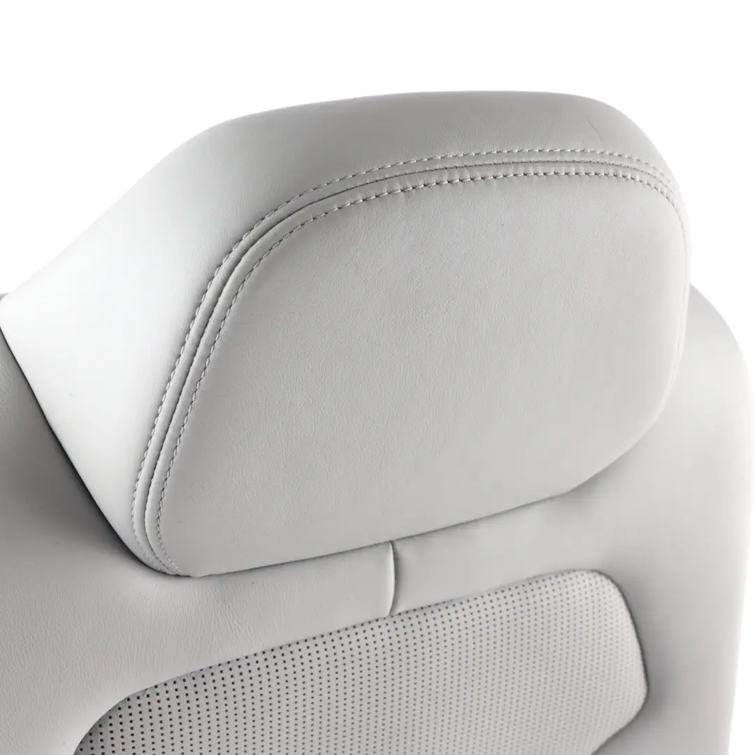 Backrest Cover Right O/S Leather Merino Silverstone to BMW F82 M4 Rear Seat with Part number 8058184 BMW F82 M4 Rear Seat Backrest Cover Right O/S Leather Merino Silverstone - SKU 8058184 - Part number 8058184