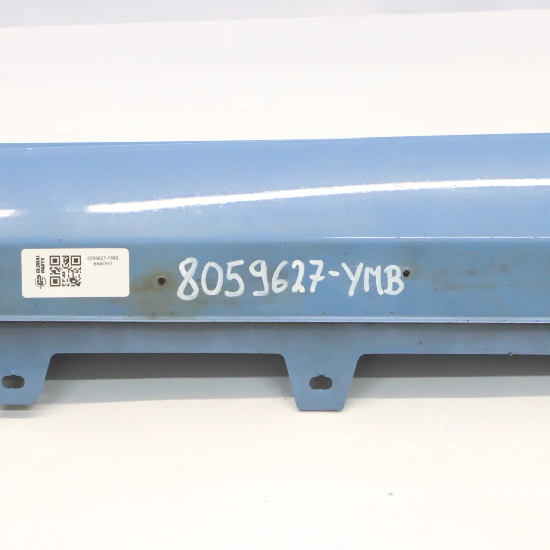 Schwellerleiste Schweller Links Yas Marina Blue Blau - B68 für BMW F82 F83 M4 mit Teilenummer 8059627 BMW F82 F83 M4 Schwellerleiste Schweller Links Yas Marina Blue Blau - B68 - SKU 8059627-YMB - Teilenummer 8059627