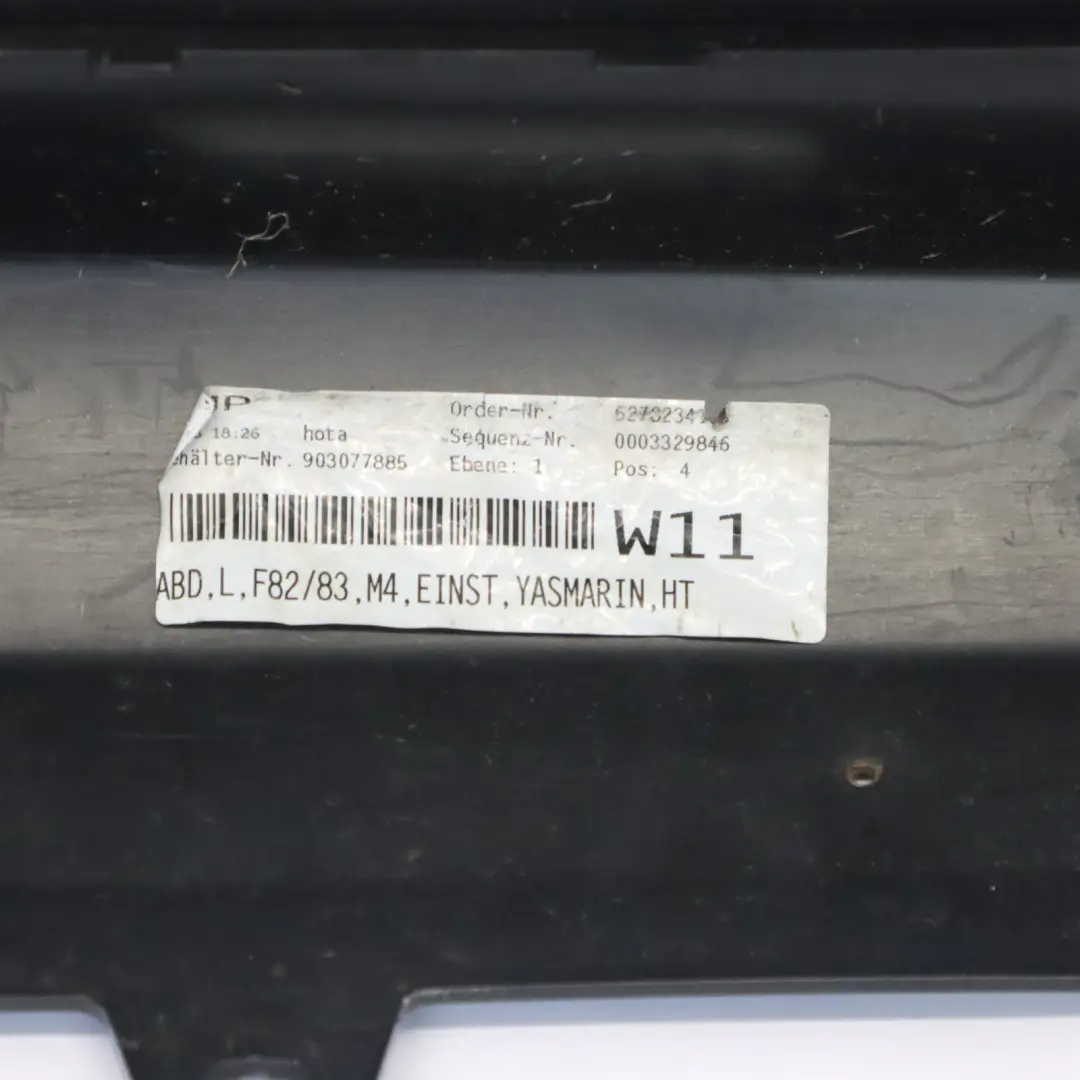BMW 4 Serie F82 F83 M4 Bas de Porte Seuil a Gauche Yas Marina Blue - B68 - SKU 8059627-YMB - Numéro de pièce 8059627