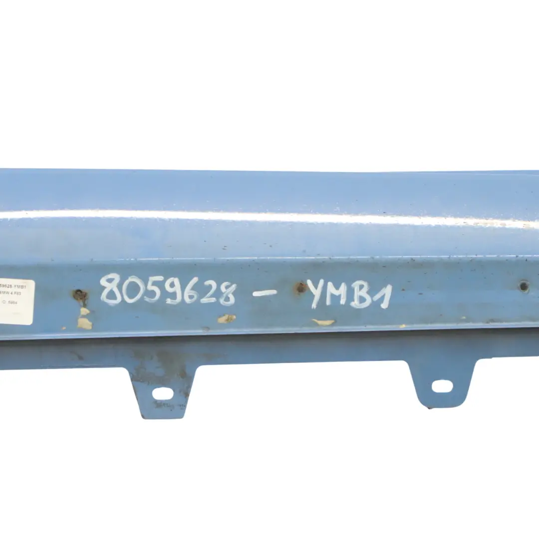 BMW F82 F83 M4 Schwellerleisten Seitenschweller rechts Yas Marina Blau - B68 - SKU 8059628-YMB1 - Teilenummer 8059628