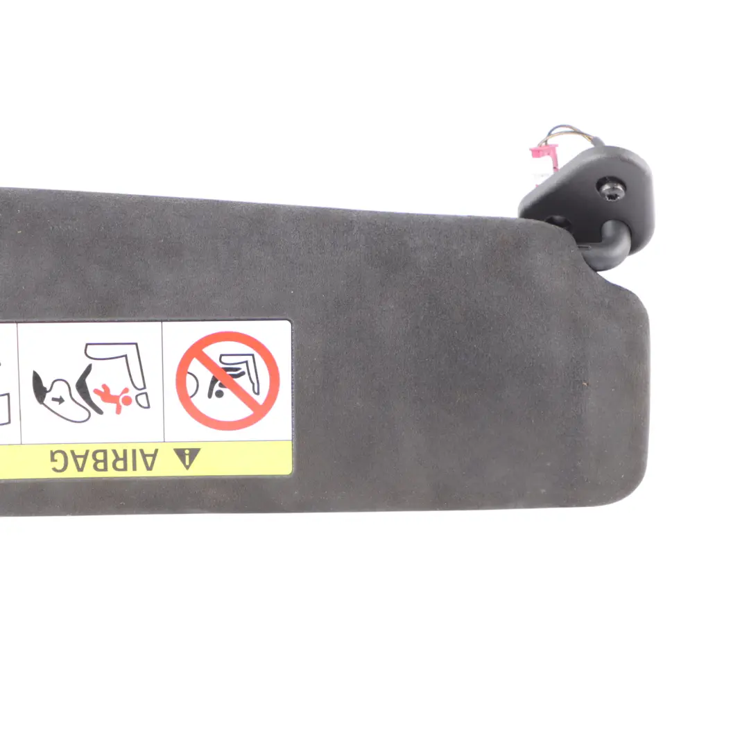 Sun Visor BMW F06 GT F13 Left N/S Alcantara Anthrazit With Label ECE to with Part number 8064925 Sun Visor BMW F06 GT F13 Left N/S Alcantara Anthrazit With Label ECE - SKU 8064925 - Part number 8064925