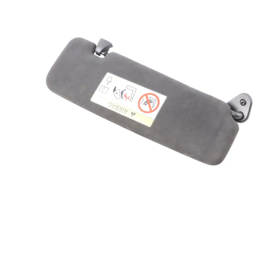 Sun Visor BMW F06 GT F13 Left N/S Alcantara Anthrazit With Label ECE to with Part number 8064925 Sun Visor BMW F06 GT F13 Left N/S Alcantara Anthrazit With Label ECE - SKU 8064925 - Part number 8064925