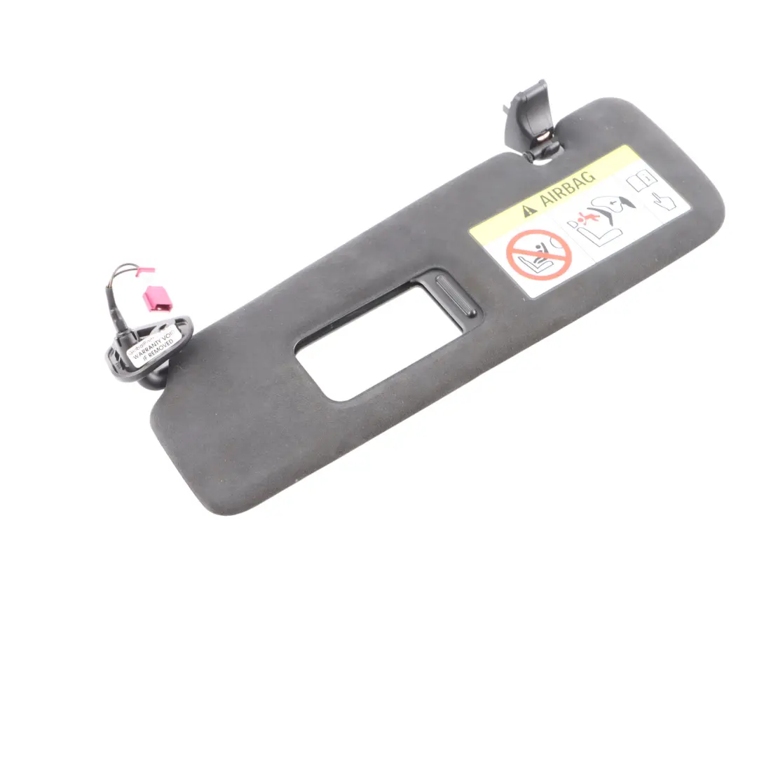 Sun Visor BMW F06 GT F13 Left N/S Alcantara Anthrazit With Label ECE to with Part number 8064925 Sun Visor BMW F06 GT F13 Left N/S Alcantara Anthrazit With Label ECE - SKU 8064925 - Part number 8064925