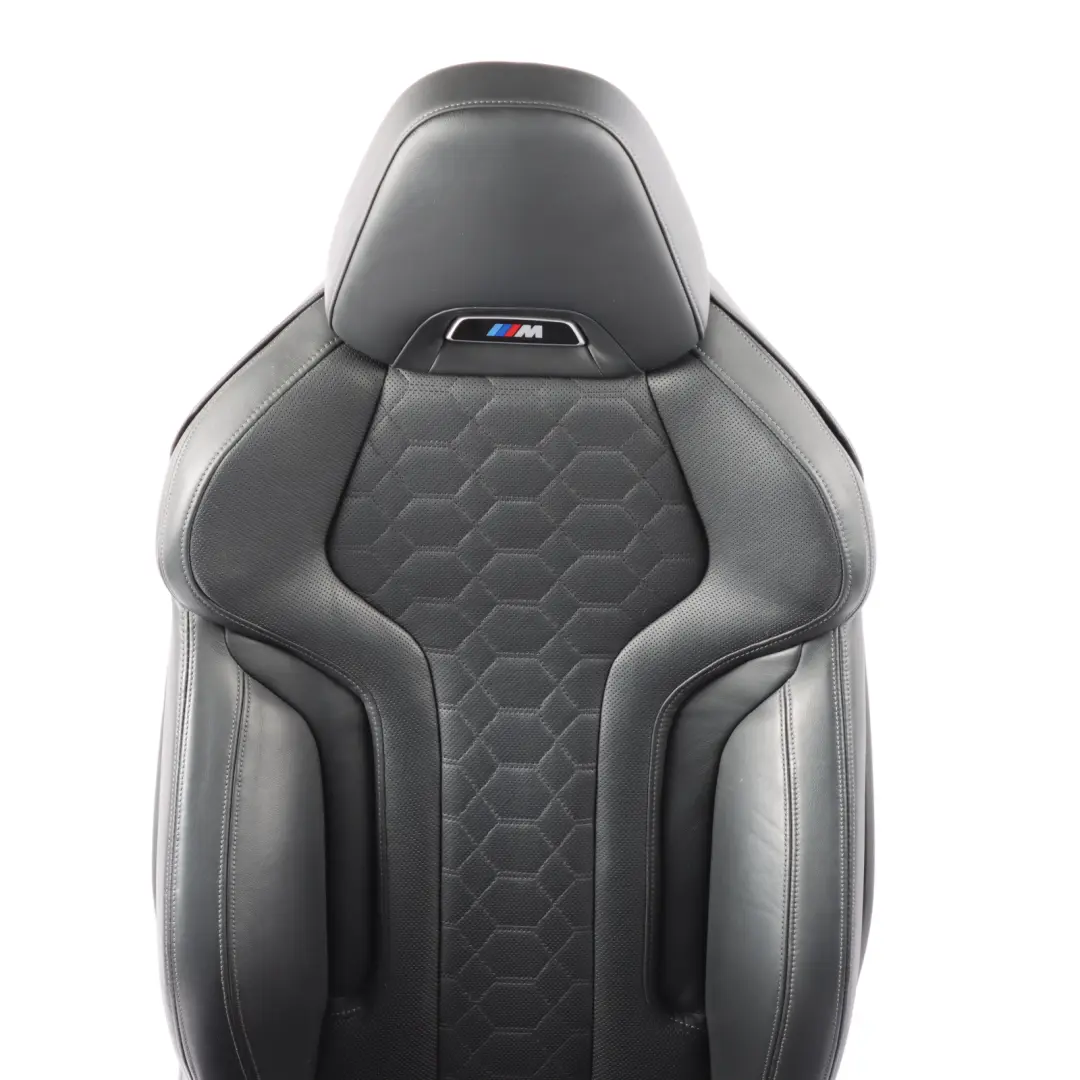 Front Right O/S Interior Heated Leather Merino Black to BMW X4 M F98 Sport Seat with Part number 8067169 BMW X4 M F98 Sport Seat Front Right O/S Interior Heated Leather Merino Black - SKU 8067169 - Part number 8067169