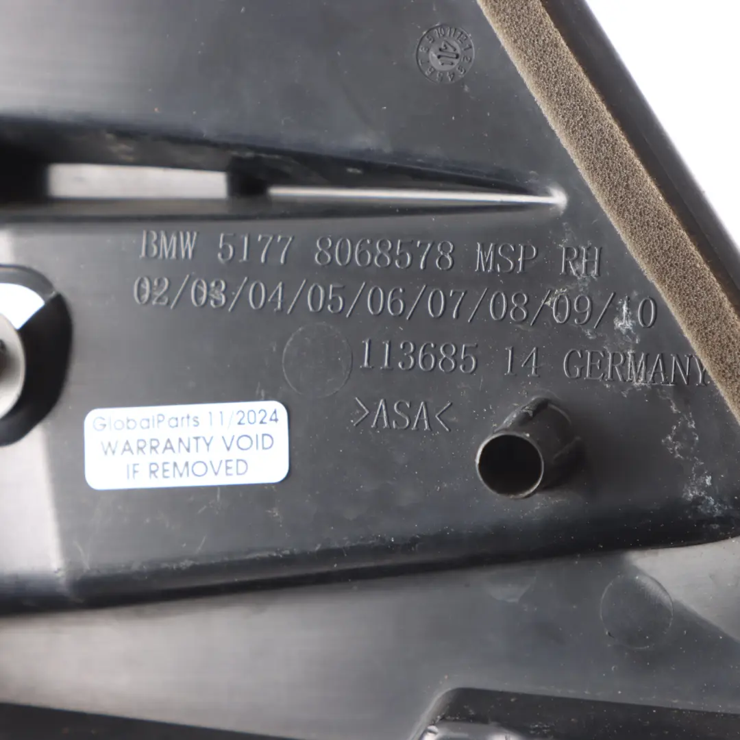 Duct M Sport Right O/S Side Skirt Air Intake Duct Trim to BMW G32 GT Air with Part number 8068578 BMW G32 GT Air Duct M Sport Right O/S Side Skirt Air Intake Duct Trim - SKU 8068578 - Part number 8068578