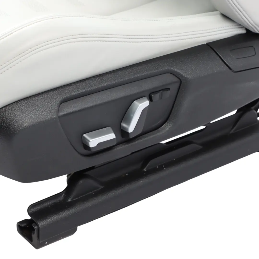 Front Left N/S Heated Memory Leather Merino Silverstone to BMW F82 M4 Seat with Part number 8069551 BMW F82 M4 Seat Front Left N/S Heated Memory Leather Merino Silverstone - SKU 8069551 - Part number 8069551