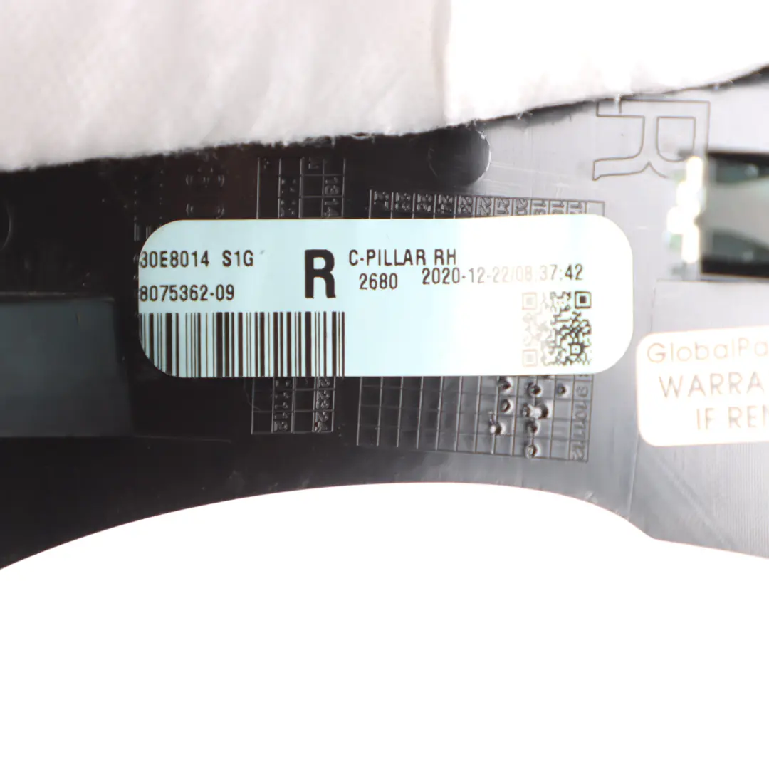 BMW F98 Rear C Pillar Column Air Module Cover Trim Panel Right O/S - SKU 8075362 - Part number 8075362