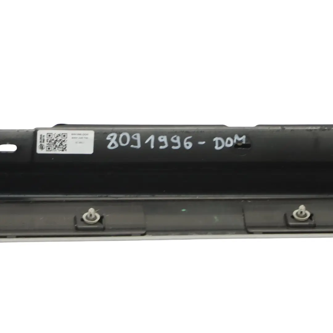 Side Skirt Right O/S M Sport Sill Strip Cover Trim Donington Grey C28 to BMW X3 G01 with Part number 8091996 BMW X3 G01 Side Skirt Right O/S M Sport Sill Strip Cover Trim Donington Grey C28 - SKU 8091996-DOM - Part number 8091996
