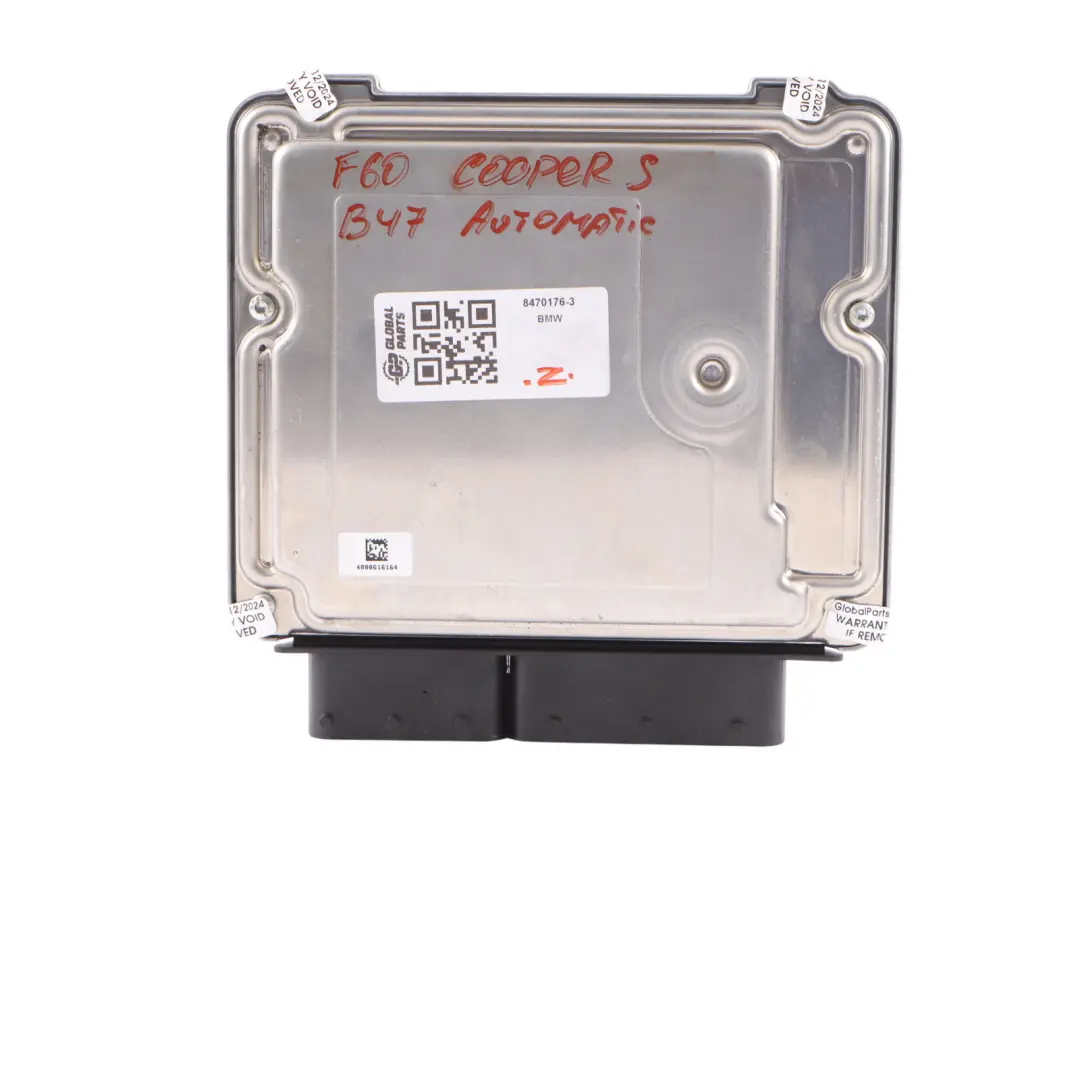 B47 Diesel Engine Control Unit ECU DDE Automatic to Mini F60 Cooper S with Part number 8470176 Mini F60 Cooper S B47 Diesel Engine Control Unit ECU DDE Automatic - SKU 8470176-3 - Part number 8470176