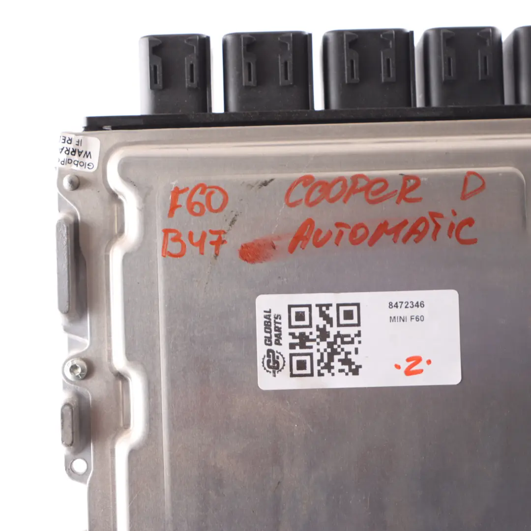B47 Diesel Engine Control Unit ECU Automatic to Mini Cooper D F60 2.0 with Part number 8472346 Mini Cooper D F60 2.0 B47 Diesel Engine Control Unit ECU Automatic - SKU 8472346 - Part number 8472346