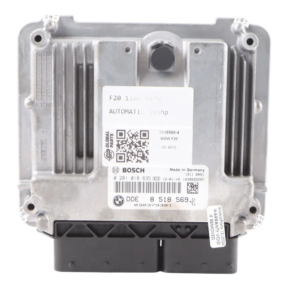 BMW F20 F21 F30 F31 N47N 116d 316d Engine Control Unit ECU DDE Automatic - SKU 8518569-4 - Part number 8518569