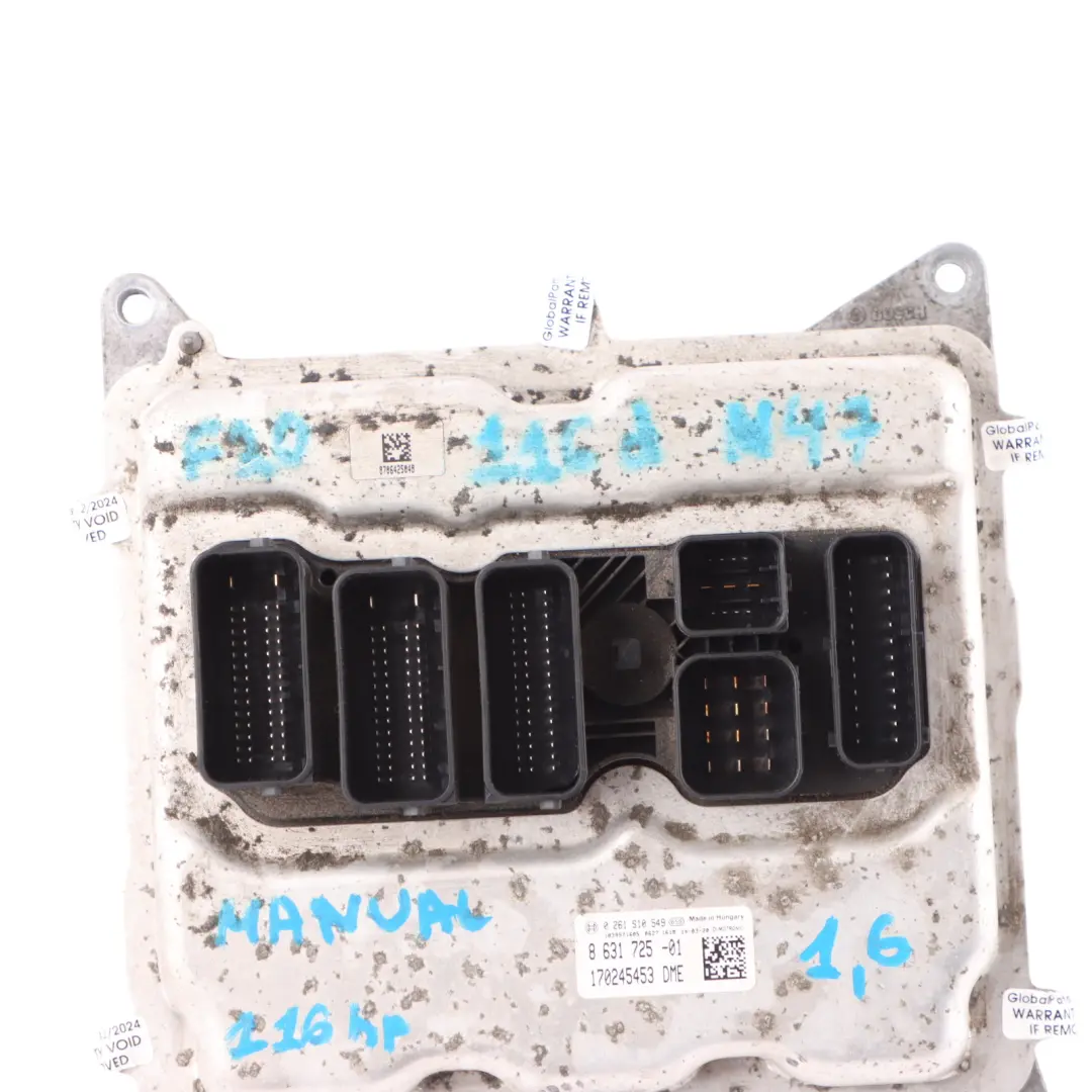 N20 184HP Engine Control Unit ECU DME Automatic to BMW F30 F31 320i with Part number 8631725 BMW F30 F31 320i N20 184HP Engine Control Unit ECU DME Automatic - SKU 8631725-5 - Part number 8631725