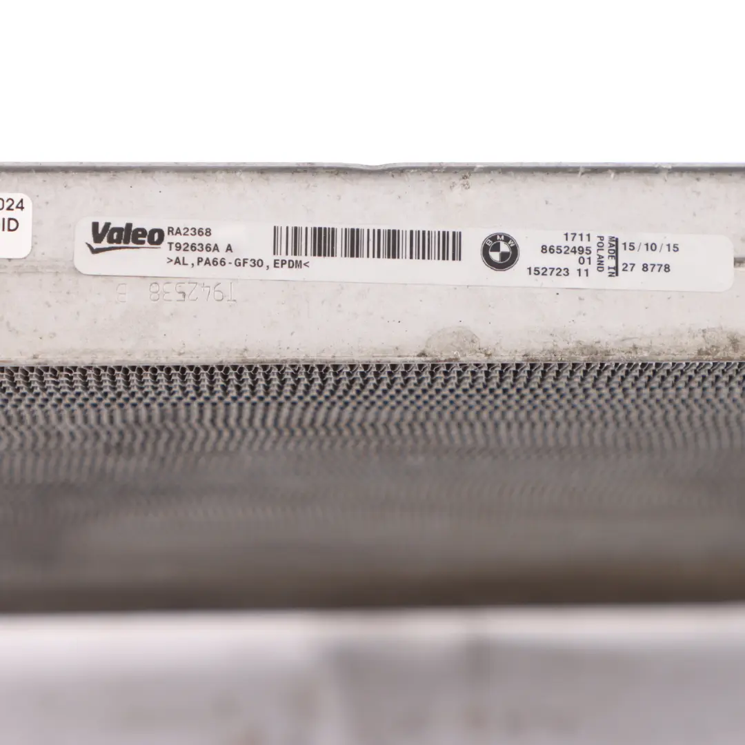 Radiator BMW F30 LCI F34 F36 Engine Cooling Coolant Unit Water Cooler to with Part number 8652495 Radiator BMW F30 LCI F34 F36 Engine Cooling Coolant Unit Water Cooler - SKU 8652495 - Part number 8652495