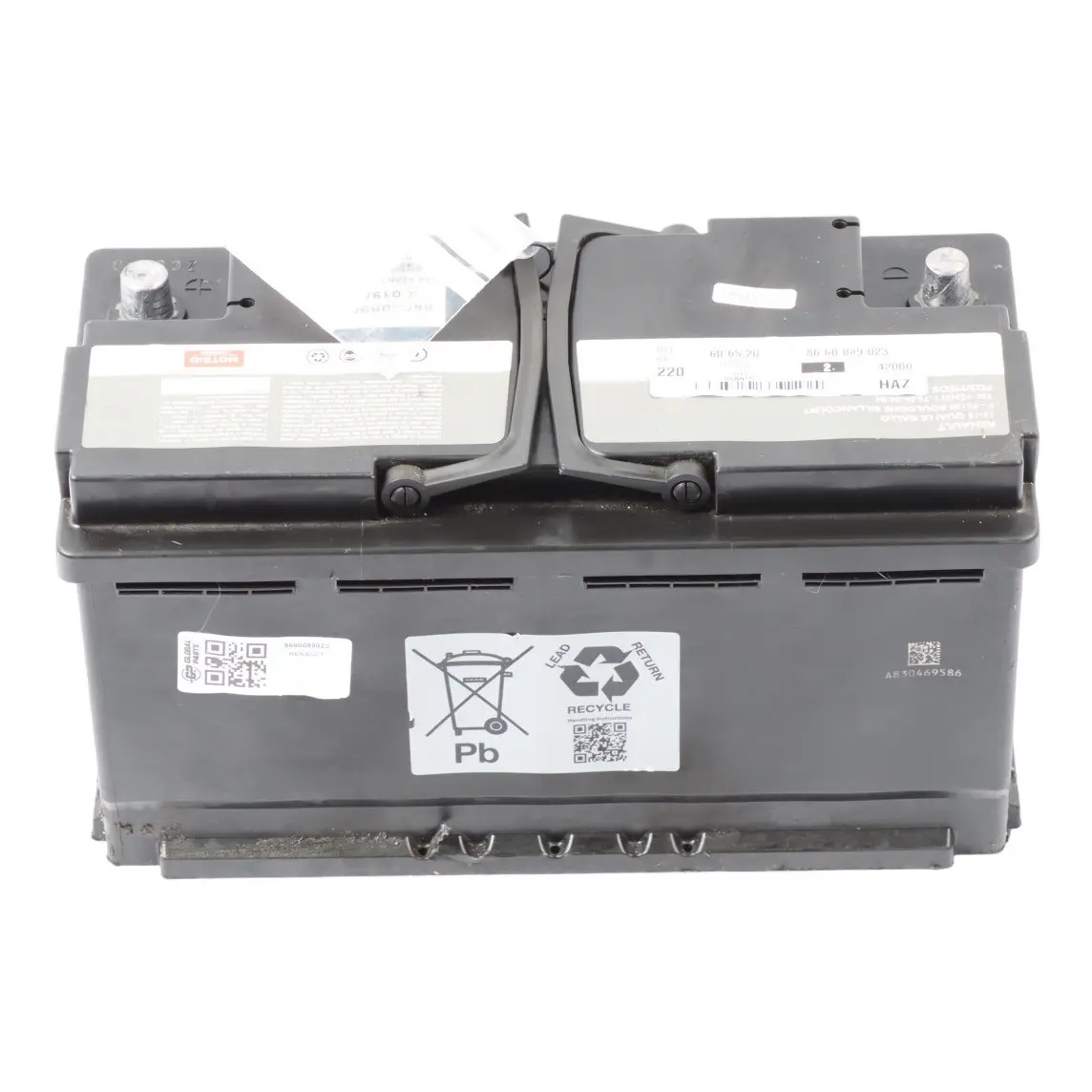 Renault Motrio AGM Car Battery 92Ah 850A 8660089023