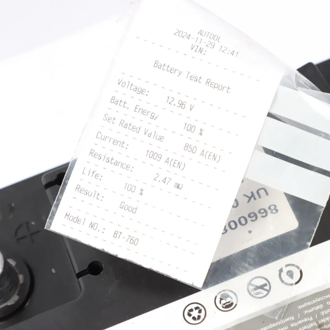 Motrio AGM Car Battery 92Ah 850A to Renault with Part number 8660089023 Renault Motrio AGM Car Battery 92Ah 850A - SKU 8660089023 - Part number 8660089023