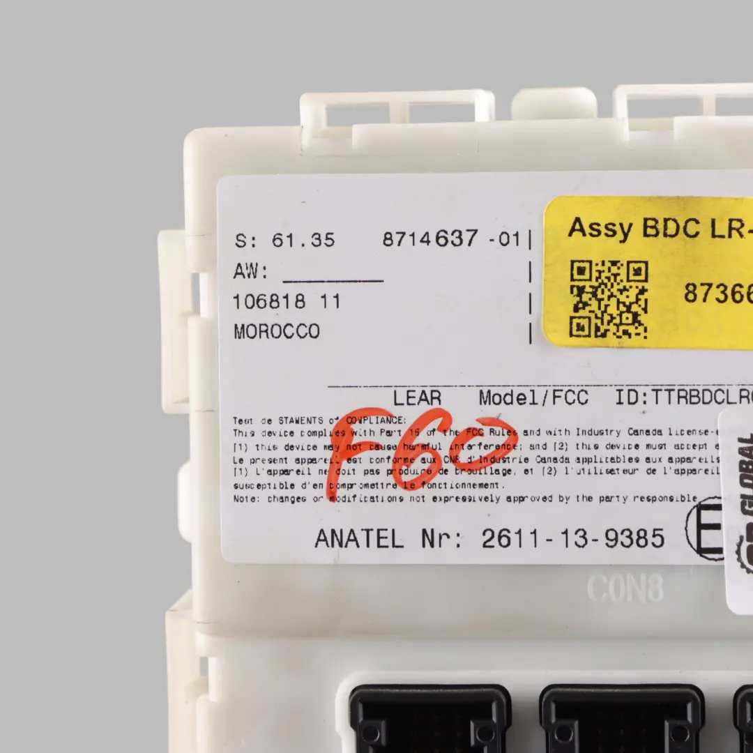 Body Control Unit Basic Module BCM to Mini Countryman Cooper F60 with Part number 8714637 Mini Countryman Cooper F60 Body Control Unit Basic Module BCM - SKU 8714637 - Part number 8714637