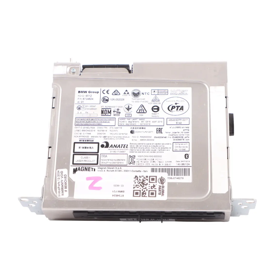 Stereo Radio BMW F21 F30 LCI G30 X1 F48 X3 G01 CD Player MP3 Head Unit to with Part number 8734824 Stereo Radio BMW F21 F30 LCI G30 X1 F48 X3 G01 CD Player MP3 Head Unit - SKU 8734824 - Part number 8734824