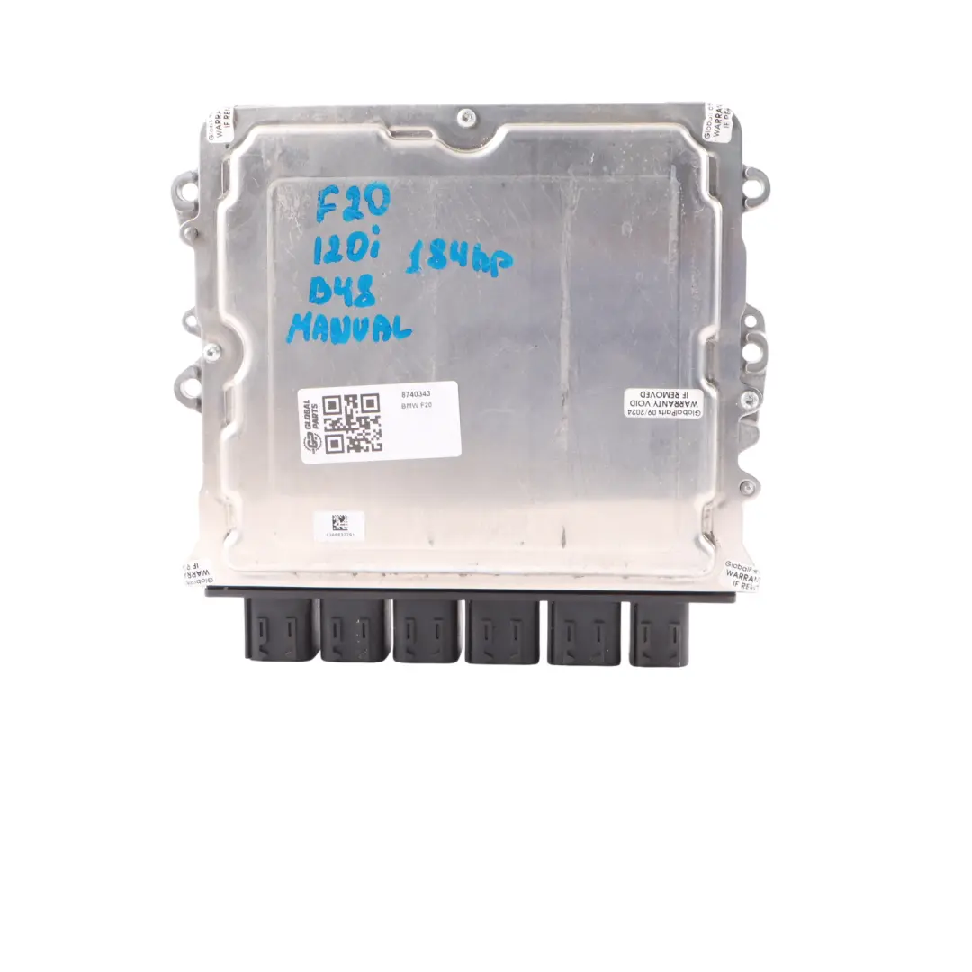 BMW F20 F30 F32 LCI 120i 320i 420i Petrol B48 184HP ECU DME Unit Manual - SKU 8740343 - Part number 8740343