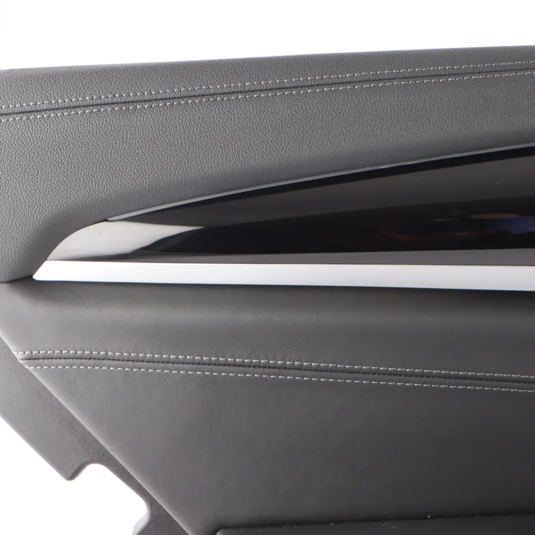 BMW X4M F98 Door Card Panel Trim Leather Merino Black Rear Left N/S - SKU 8747057 - Part number 8747057