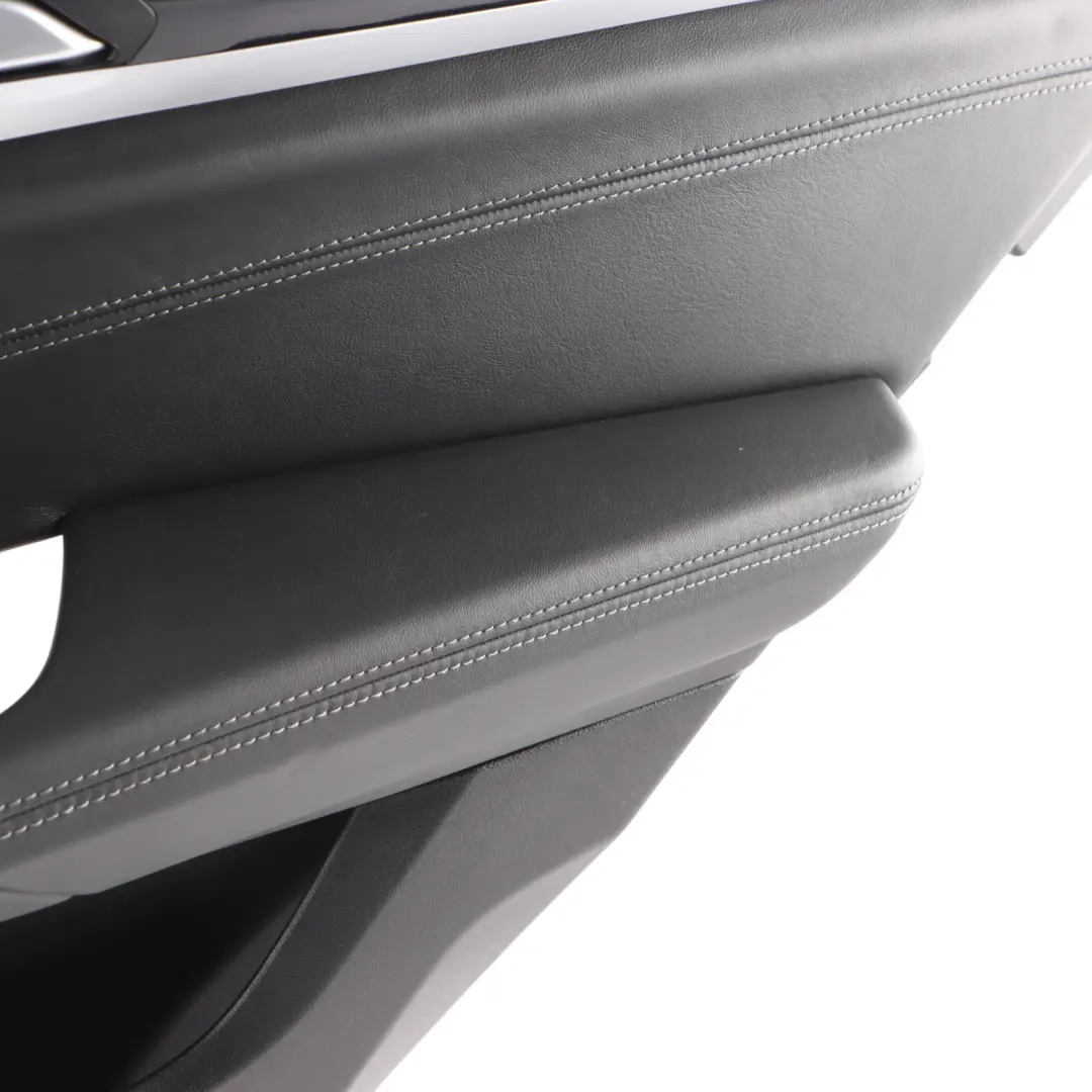 X4M F98 Door Card Panel Trim Leather Merino Black Rear Right O/S to BMW with Part number 8747058 BMW X4M F98 Door Card Panel Trim Leather Merino Black Rear Right O/S - SKU 8747058 - Part number 8747058