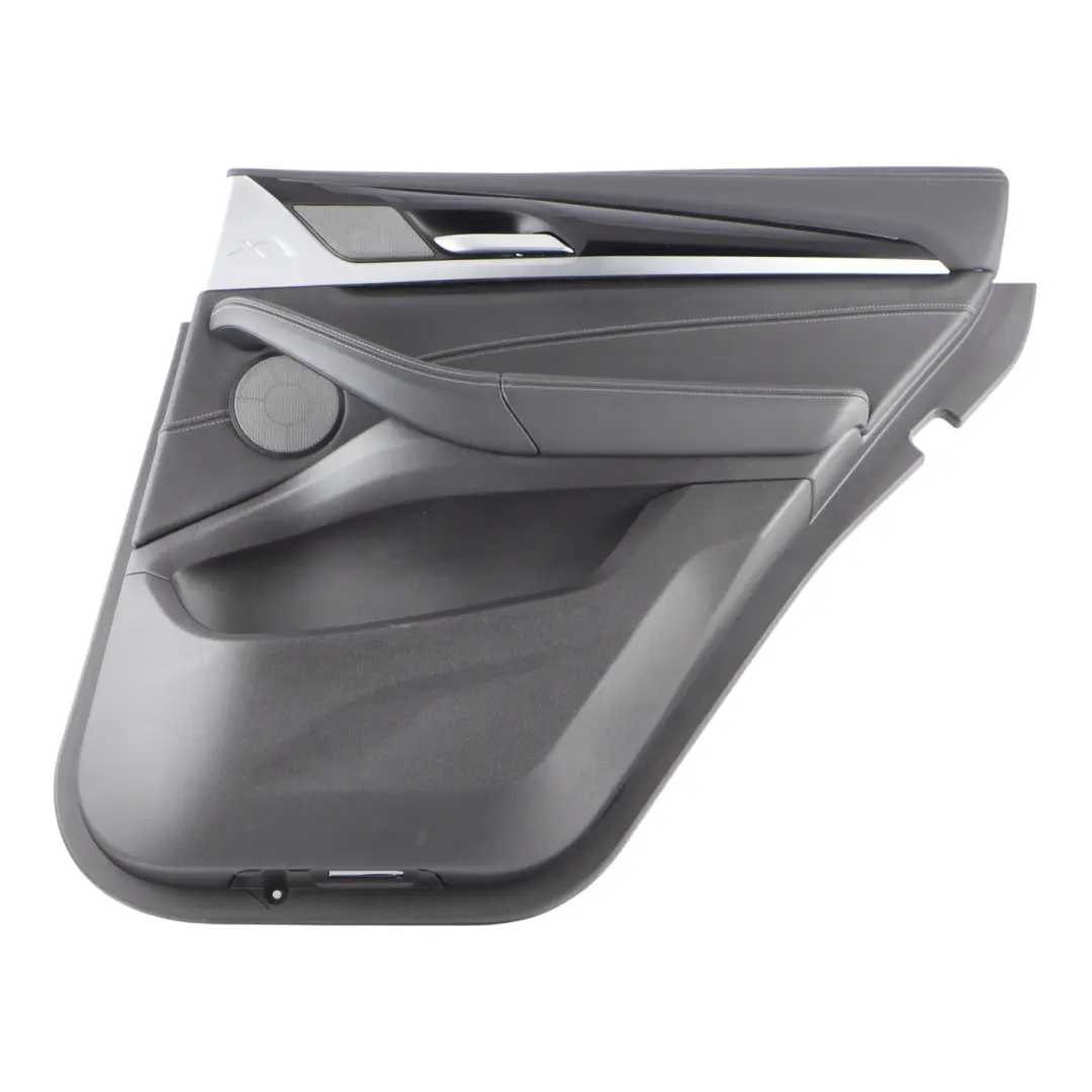 X4M F98 Door Card Panel Trim Leather Merino Black Rear Right O/S to BMW with Part number 8747058 BMW X4M F98 Door Card Panel Trim Leather Merino Black Rear Right O/S - SKU 8747058 - Part number 8747058