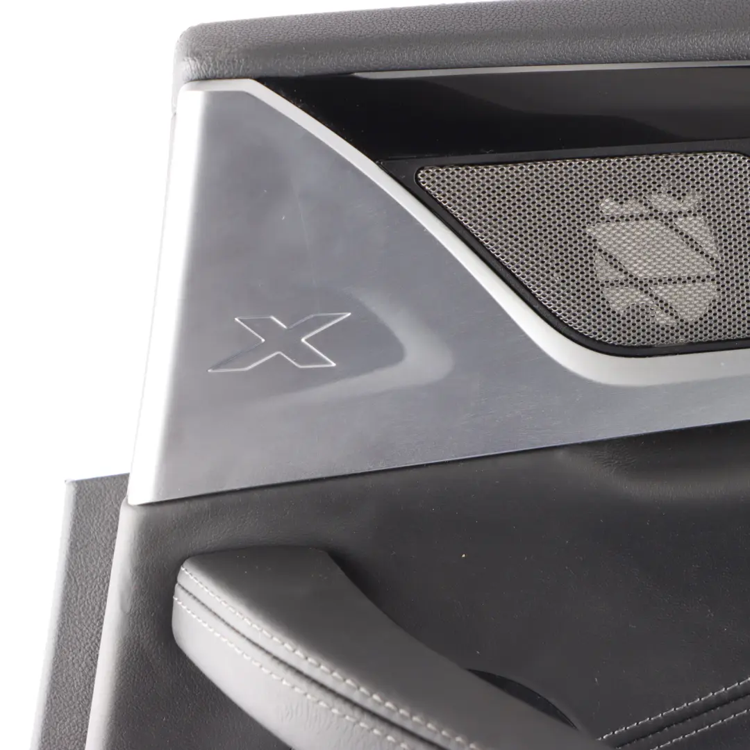 X4M F98 Door Card Panel Trim Leather Merino Black Rear Right O/S to BMW with Part number 8747058 BMW X4M F98 Door Card Panel Trim Leather Merino Black Rear Right O/S - SKU 8747058 - Part number 8747058