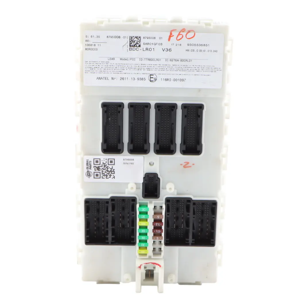 BMW X1 F48 Mini F60 BCM Body Control Module Unit ECU - SKU 8795008 - Part number 8795008