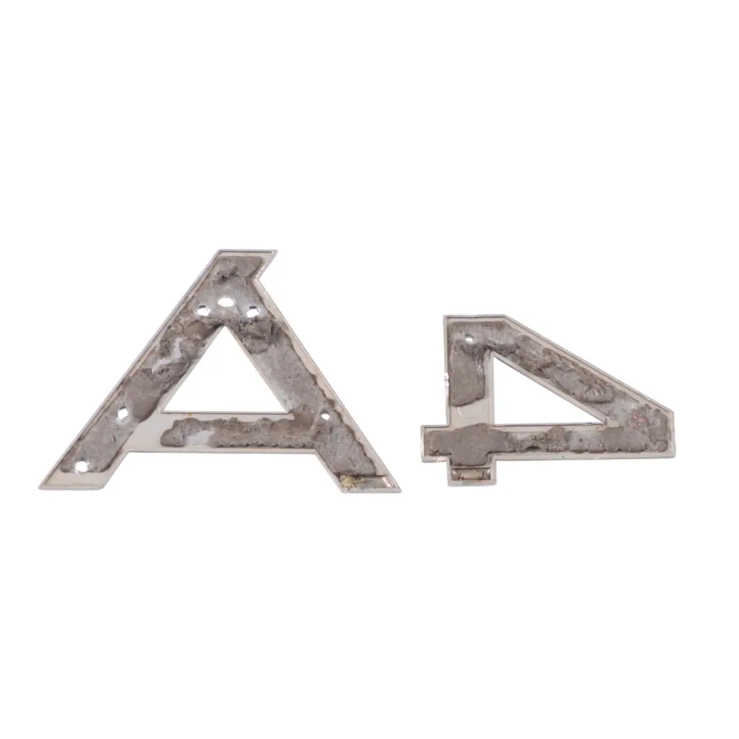 Heckklappe Kofferraum Abzeichen Emblem Chrom A4 Schriftzug für Audi A4 B8 mit Teilenummer 8H0853741 Audi A4 B8 Heckklappe Kofferraum Abzeichen Emblem Chrom A4 Schriftzug - SKU 8H0853741 - Teilenummer 8H0853741