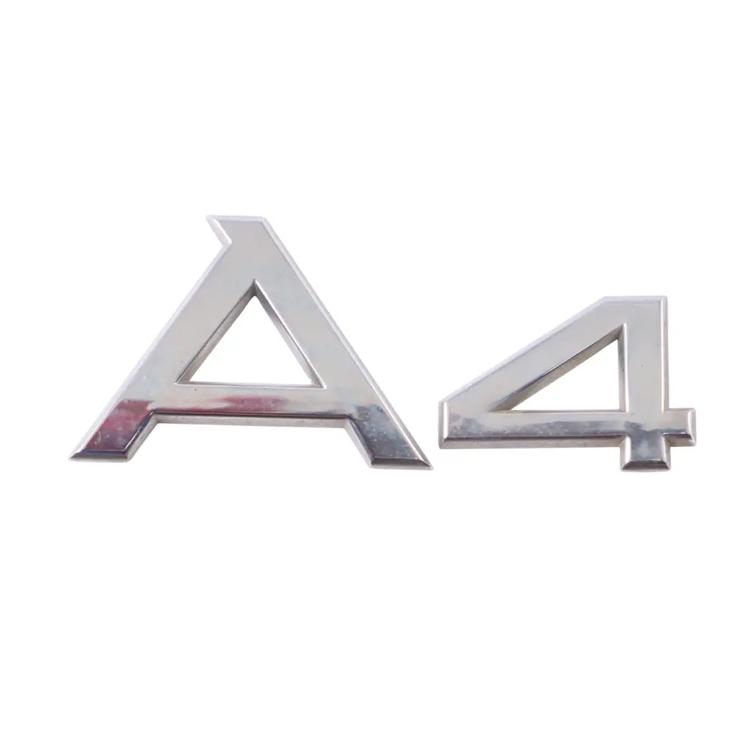 Audi A4 B8 Badge de coffre arrière Badge Emblem Chrome A4 Lettering - SKU 8H0853741 - Numéro de pièce 8H0853741