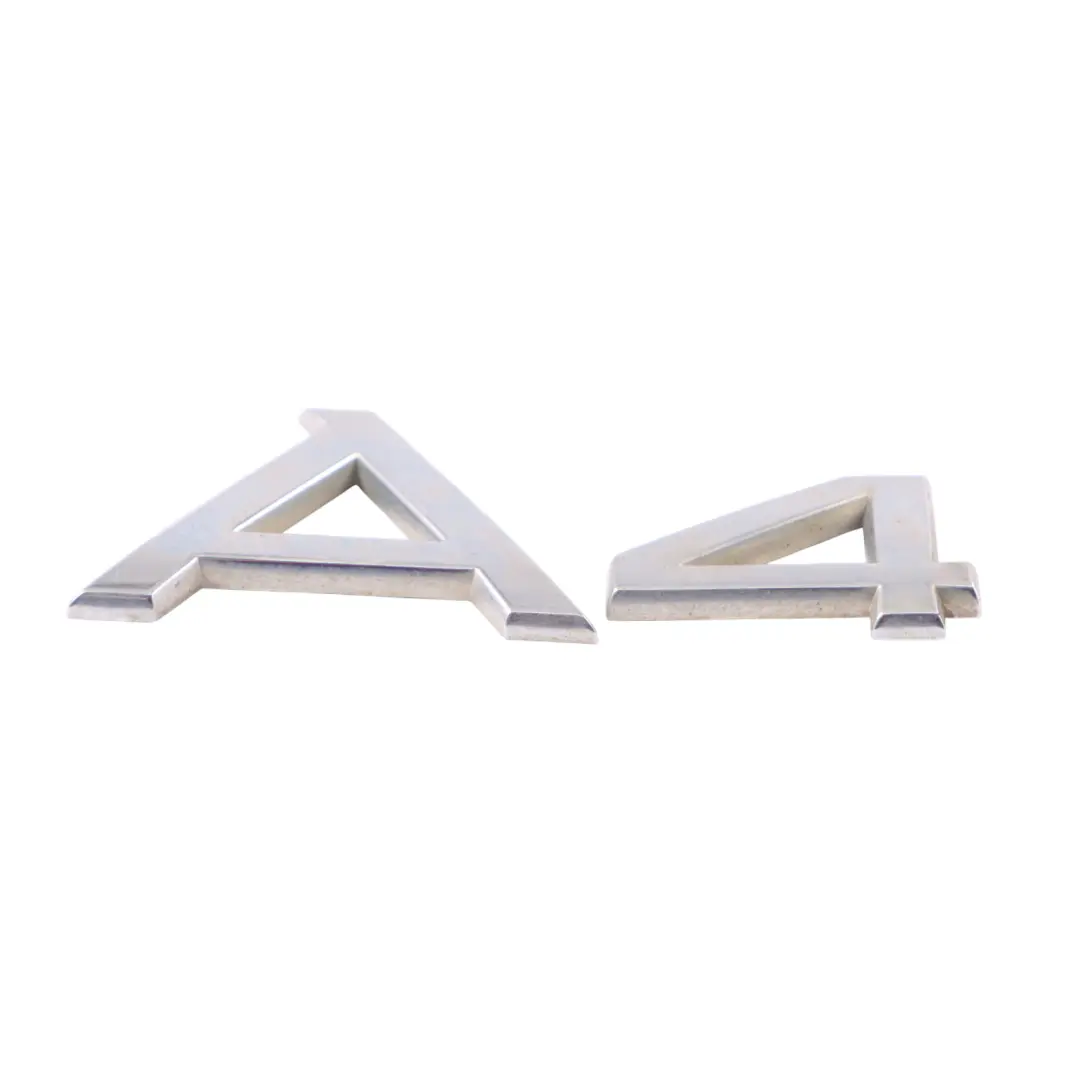 Heckklappe Kofferraum Abzeichen Emblem Chrom A4 Schriftzug für Audi A4 B8 mit Teilenummer 8H0853741 Audi A4 B8 Heckklappe Kofferraum Abzeichen Emblem Chrom A4 Schriftzug - SKU 8H0853741 - Teilenummer 8H0853741