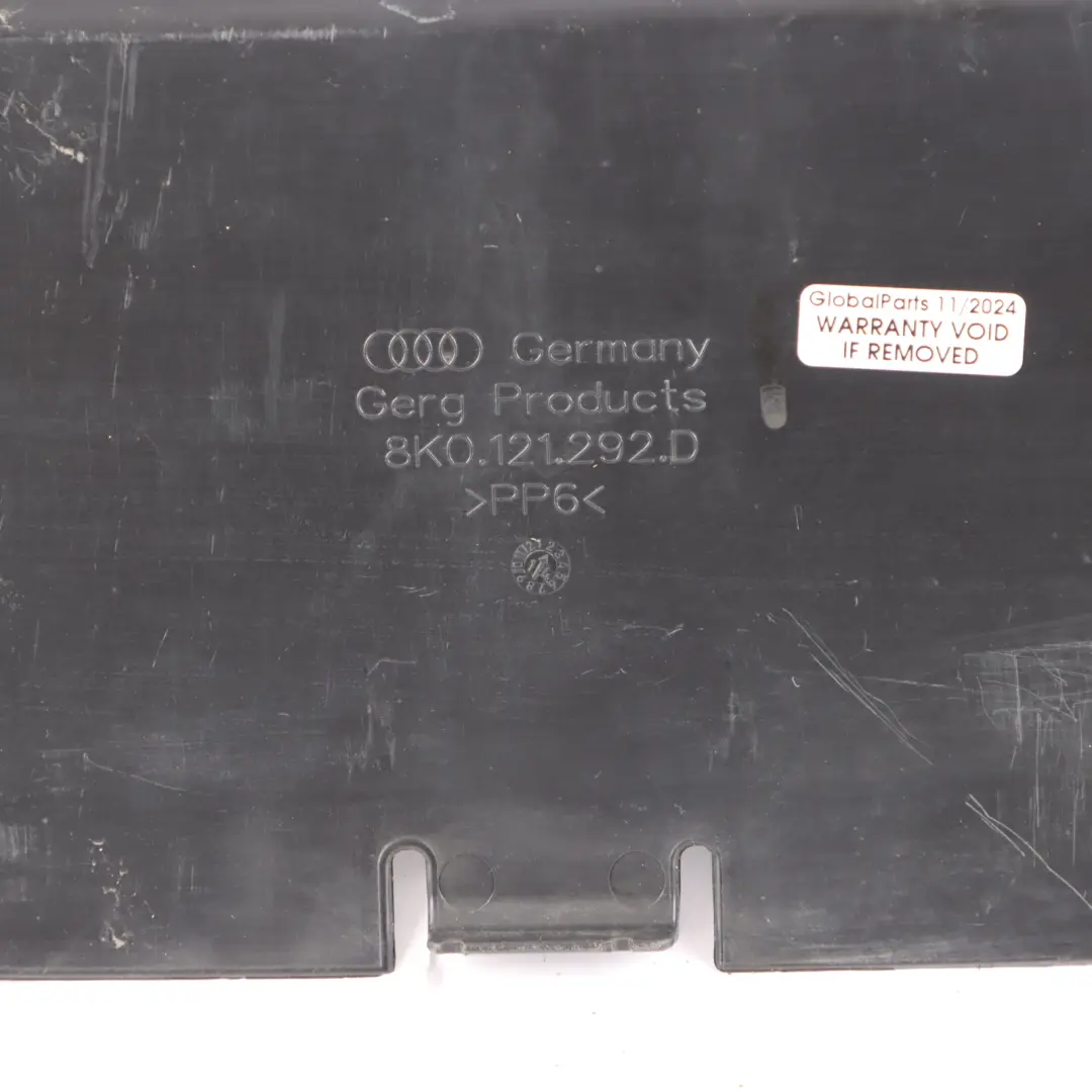 Duct Cooler Cover Trim Front Right O/S to Audi RS4 B8 Air with Part number 8K0121292D Audi RS4 B8 Air Duct Cooler Cover Trim Front Right O/S - SKU 8K0121292D - Part number 8K0121292D