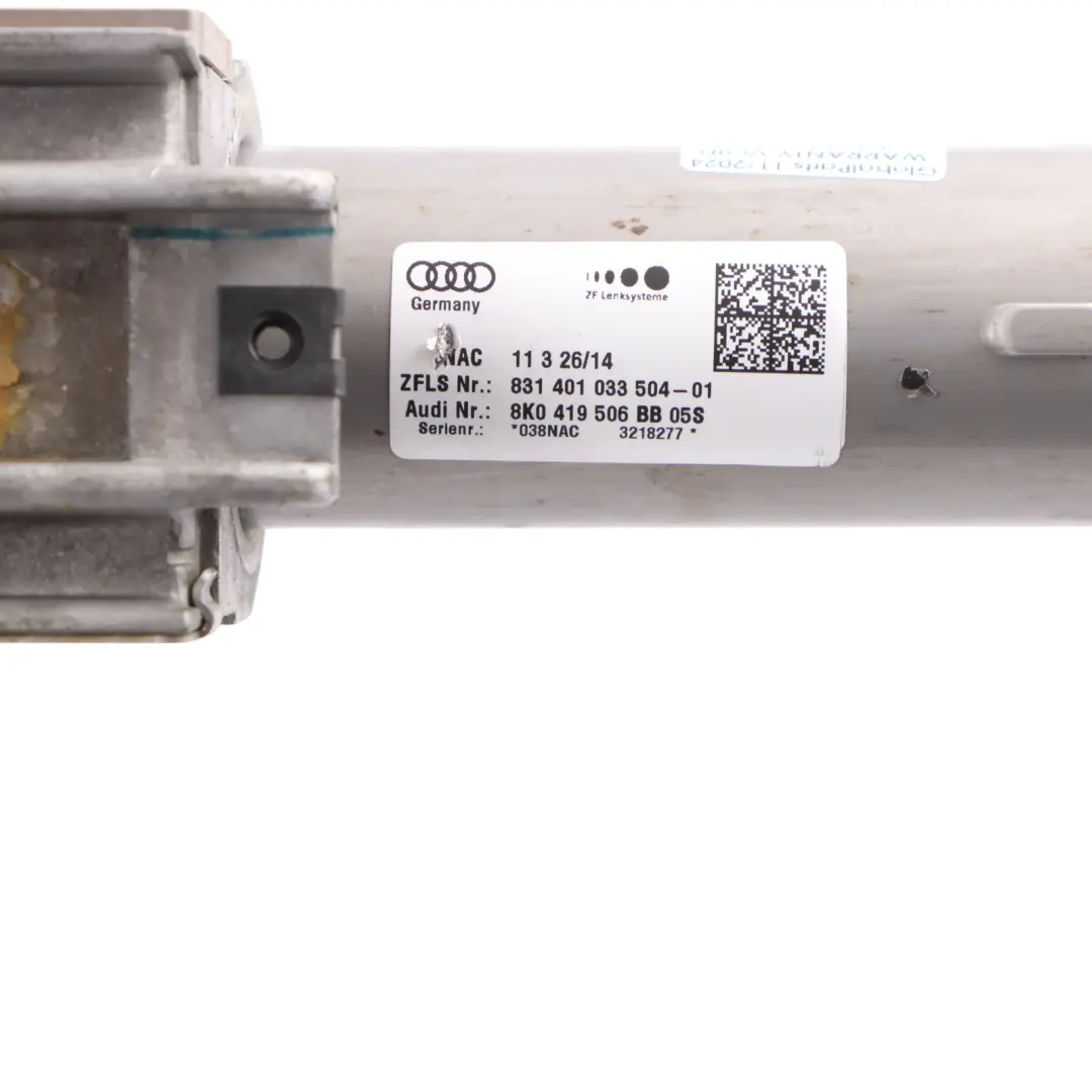Adjustable Steering Column 8K0927287F to Audi RS4 B8 Electric with Part number 8K0419506BB Audi RS4 B8 Electric Adjustable Steering Column 8K0927287F - SKU 8K0419506BB - Part number 8K0419506BB